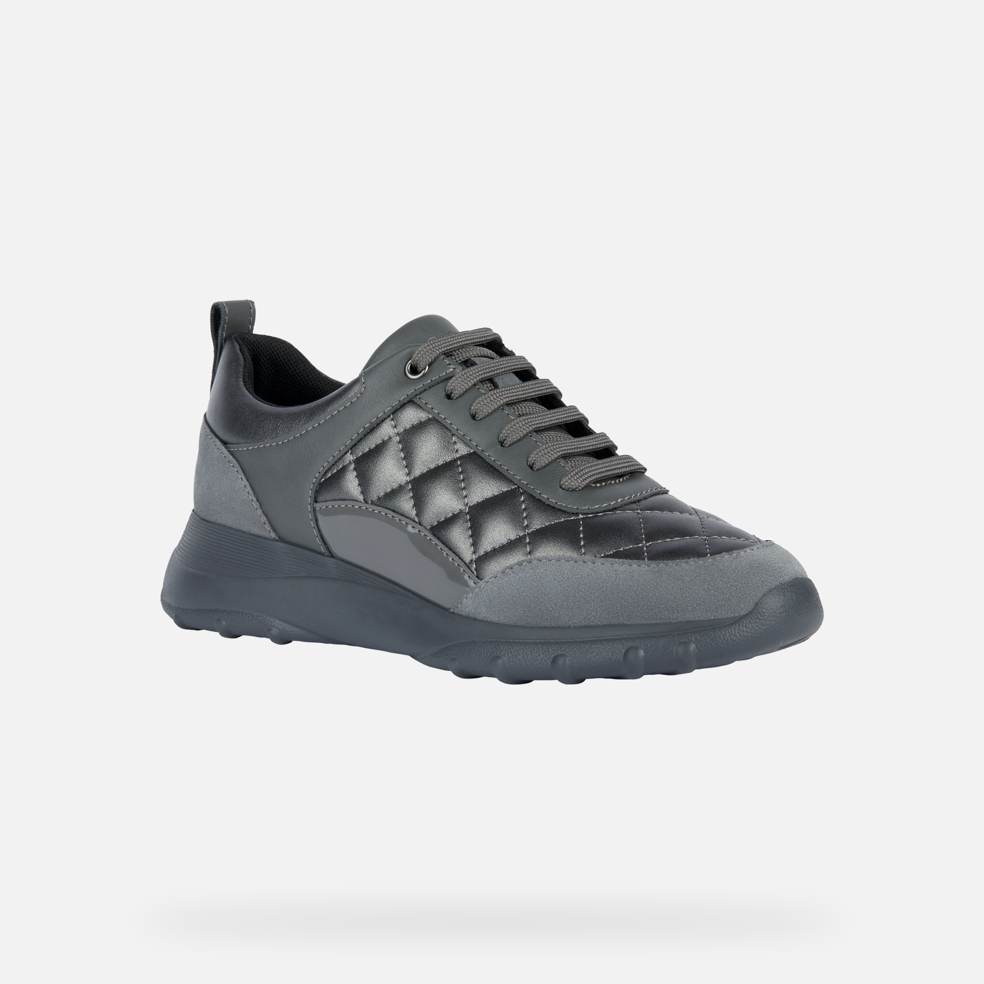 Dark gray women's sneakers Geox Alleniee - Women's