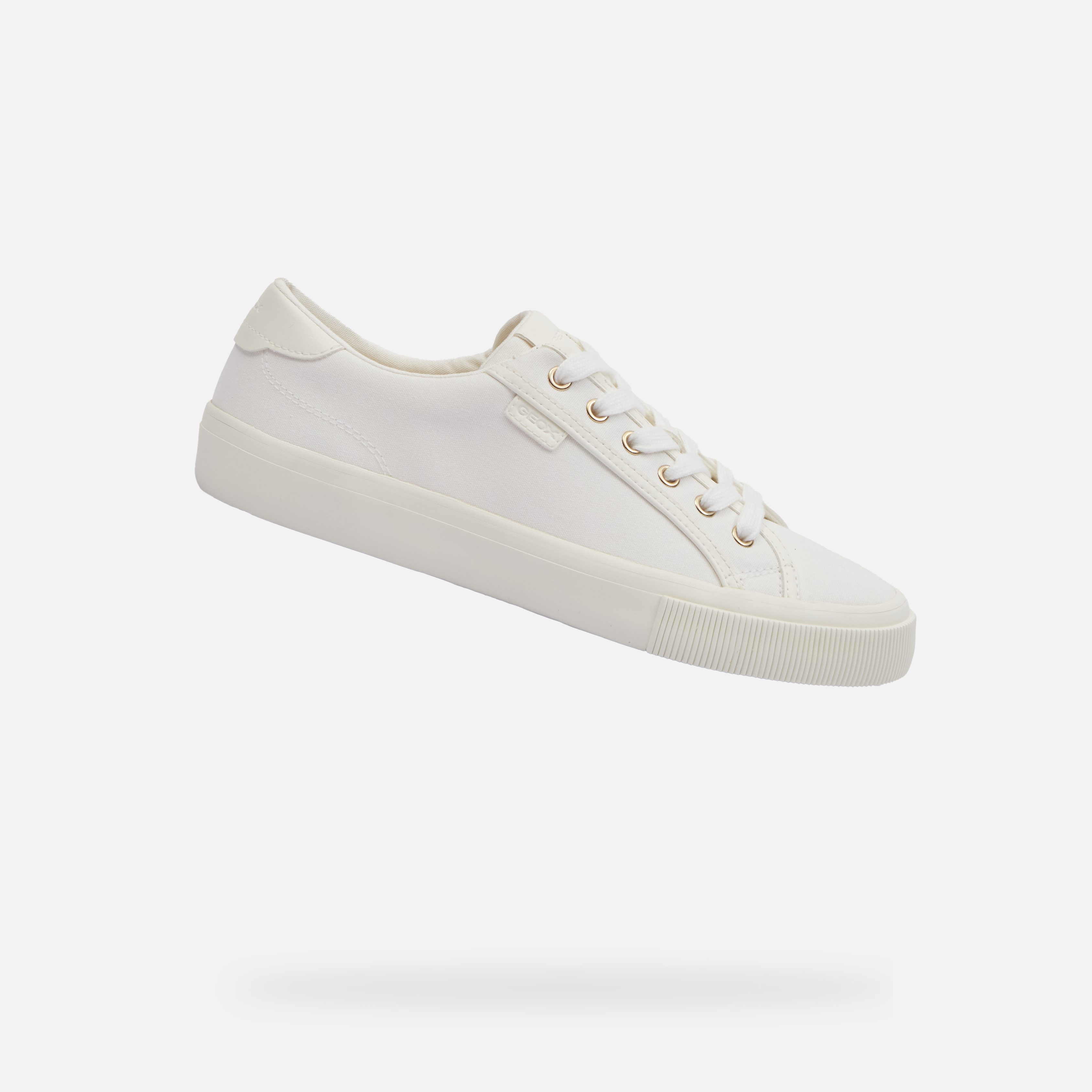 White women's sneakers Geox Emmeleny - Women's