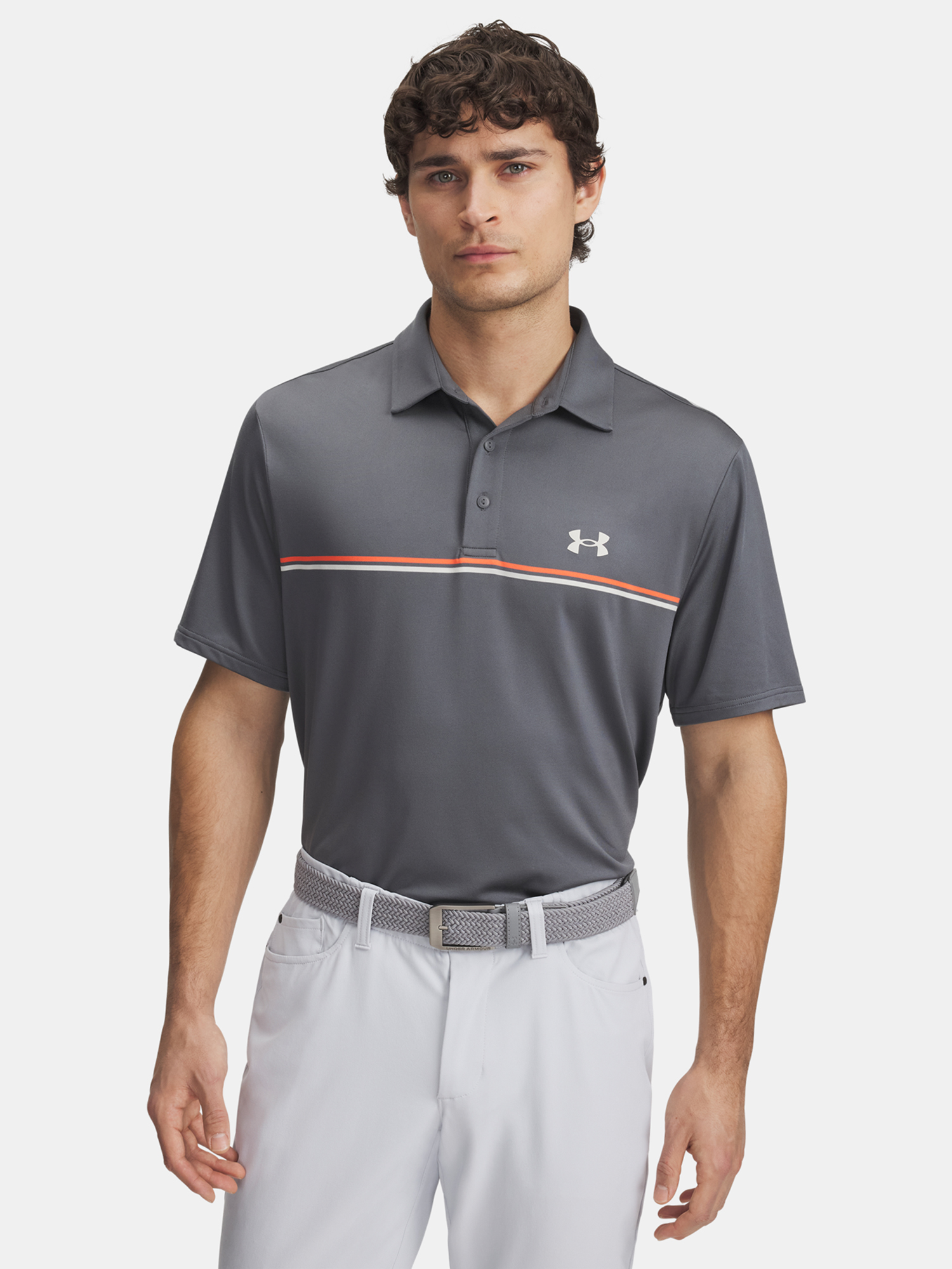 Men's T-shirt Under Armour UA Playoff 3.0 Stripe Polo - Men's