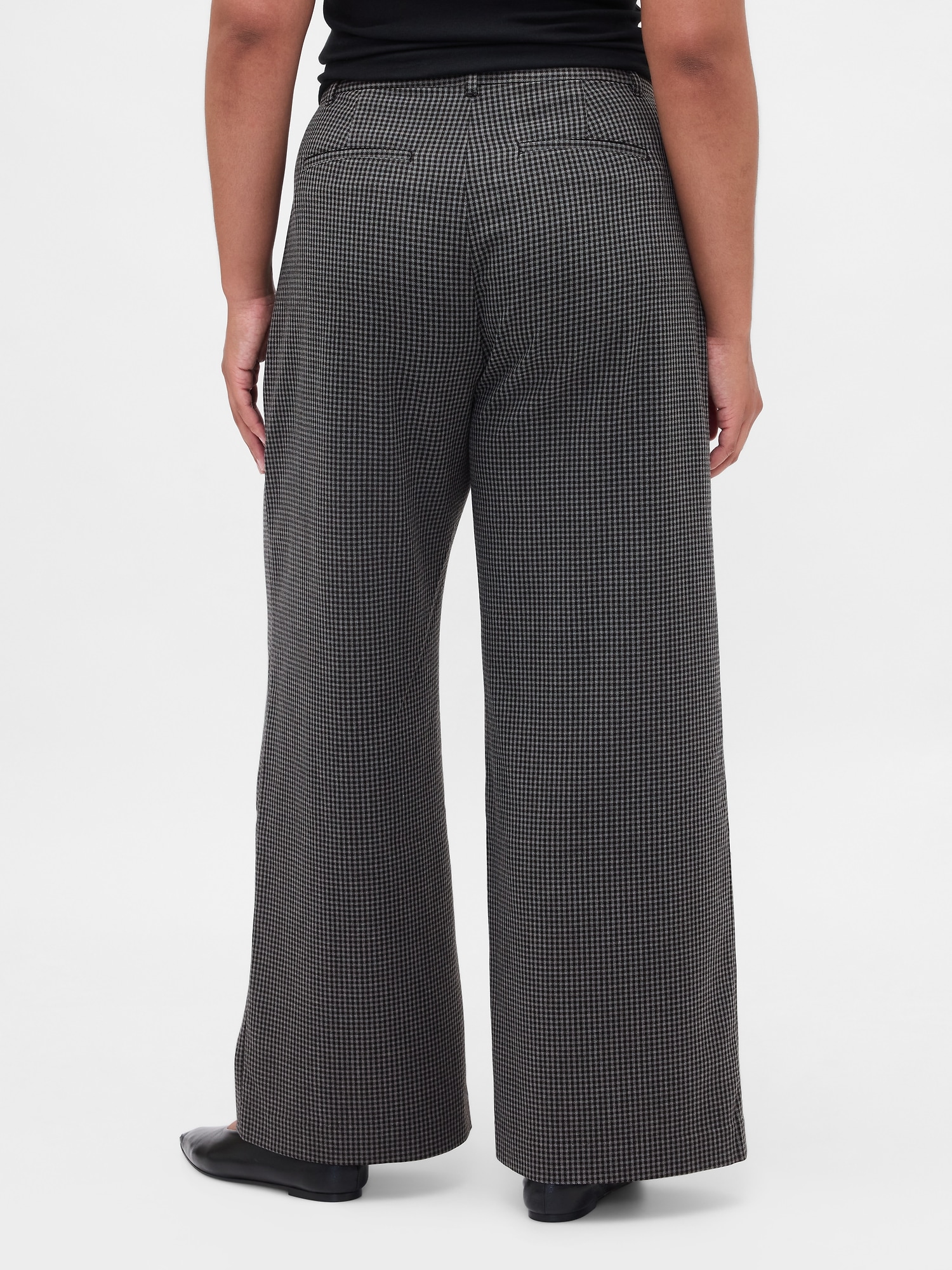 Pantaloni de damă GAP 365 Twill Pleated