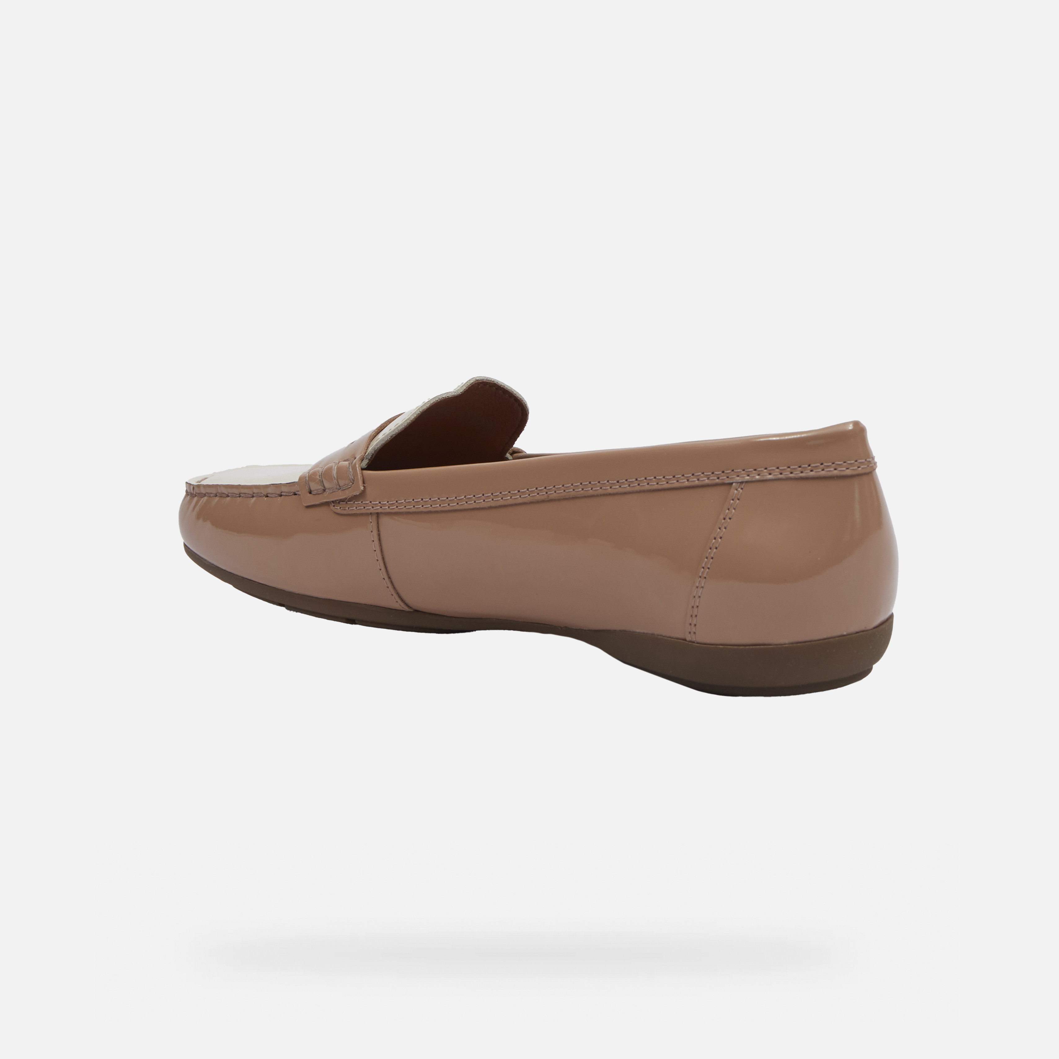 Light brown women&#039;s moccasins Geox Annytah MOC - Women&#039;s