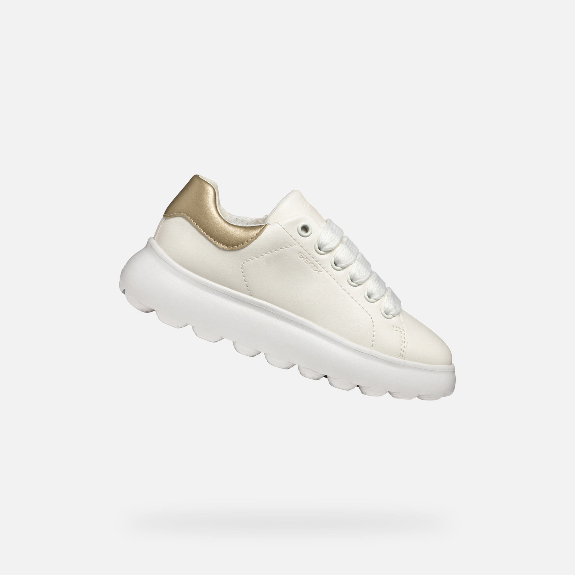 White Girls Geox Puffypop Sneakers - Girls