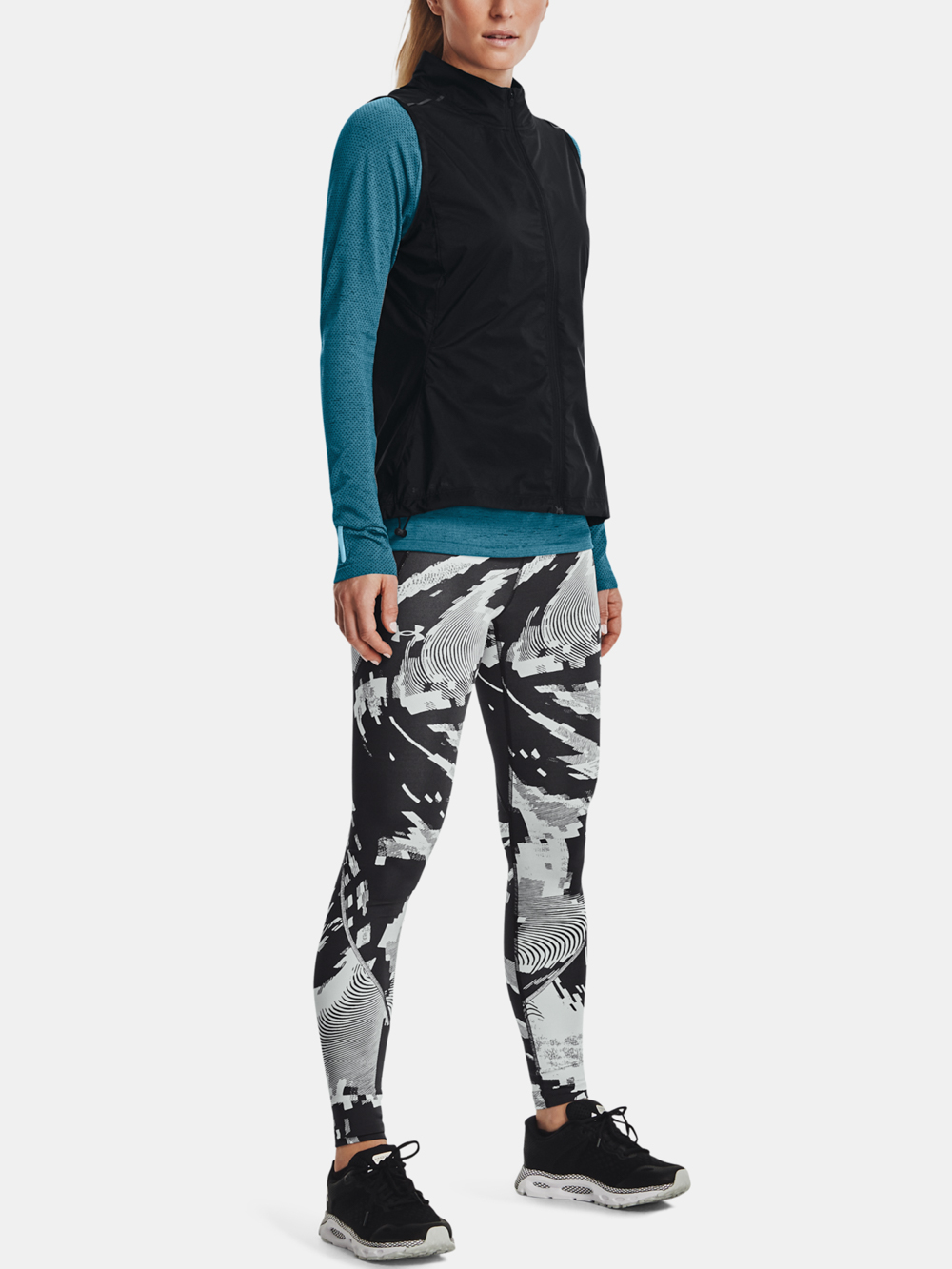 Under Armour UA Leggings Outrun the STORM Tight-GRY - Ladies