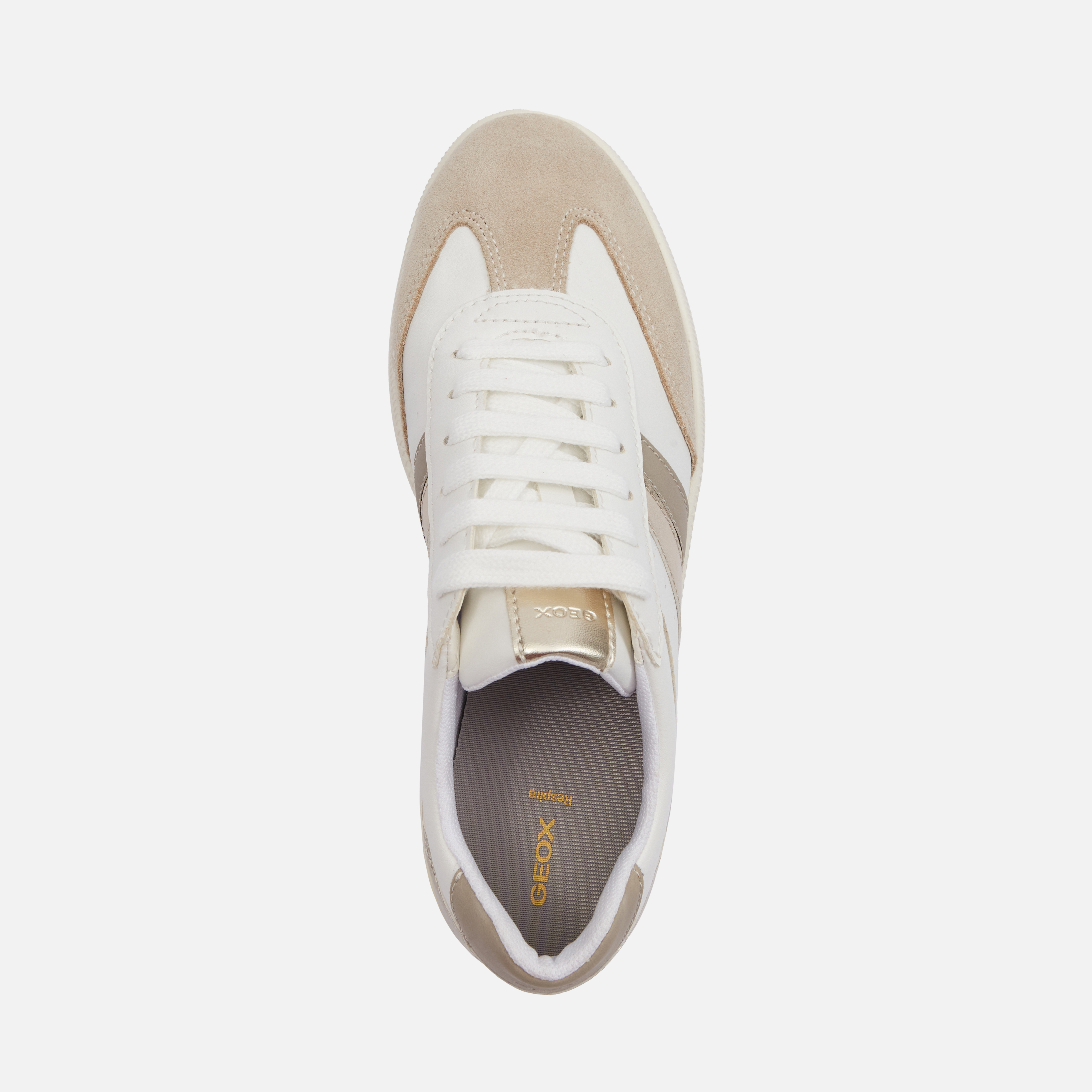 White women's sneakers Geox Meleda - Women's