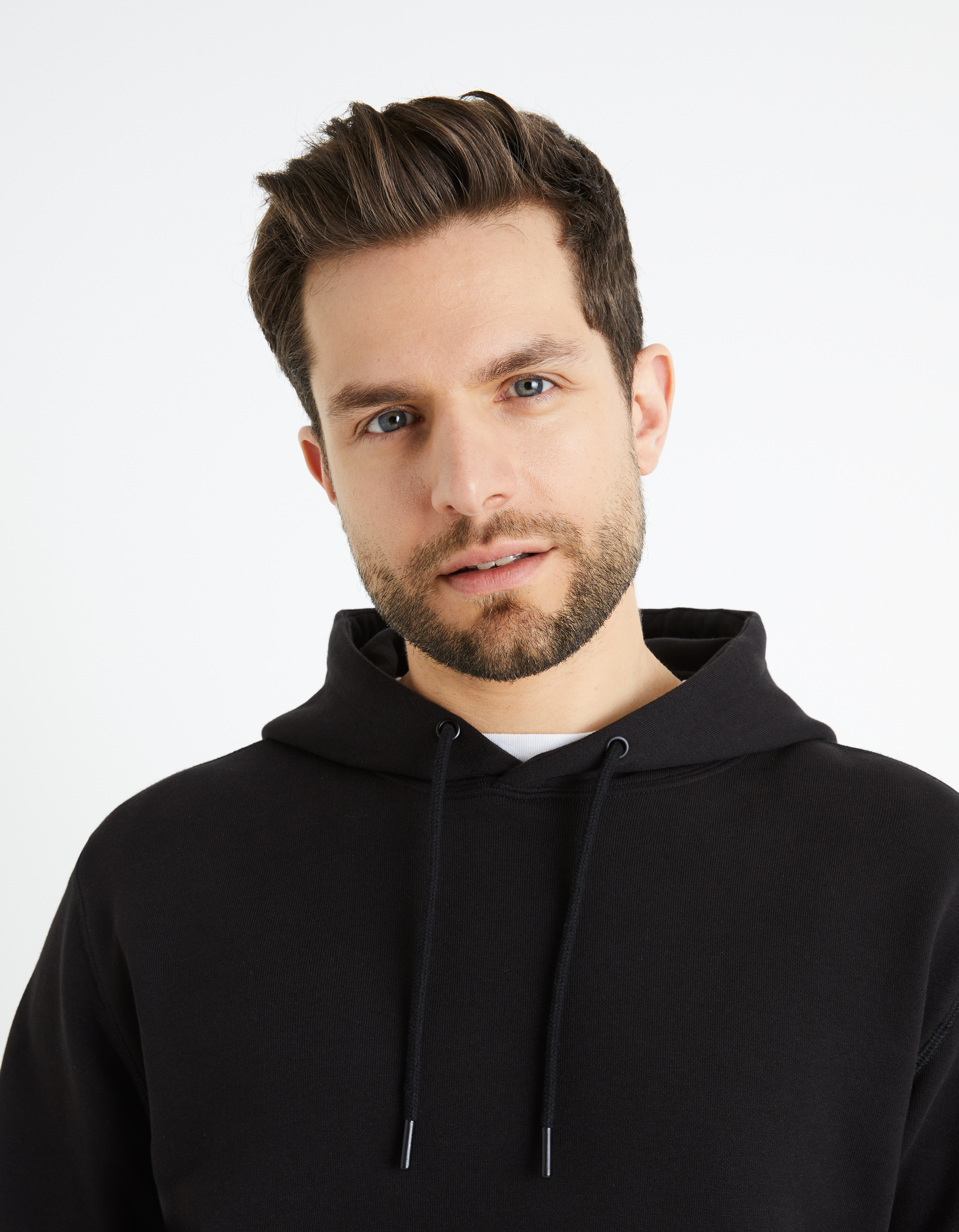 Pulovere cu gluga pentru barbati Celio - negru
