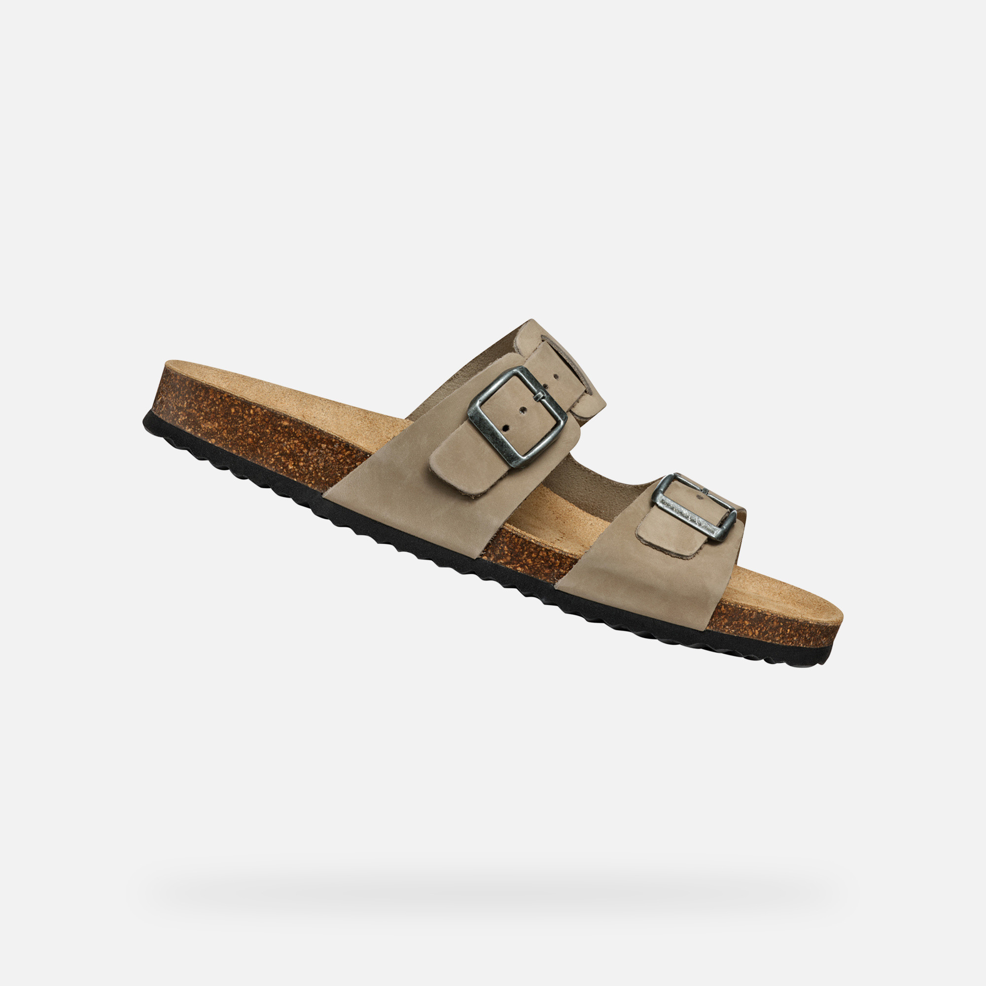 Light grey men's slippers Geox Ghita - Men's