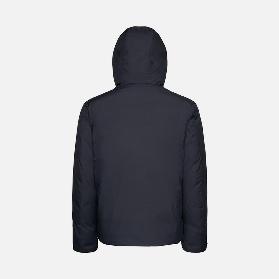 Blue men&#039;s jacket Geox Sapienza Hoojkt - Men