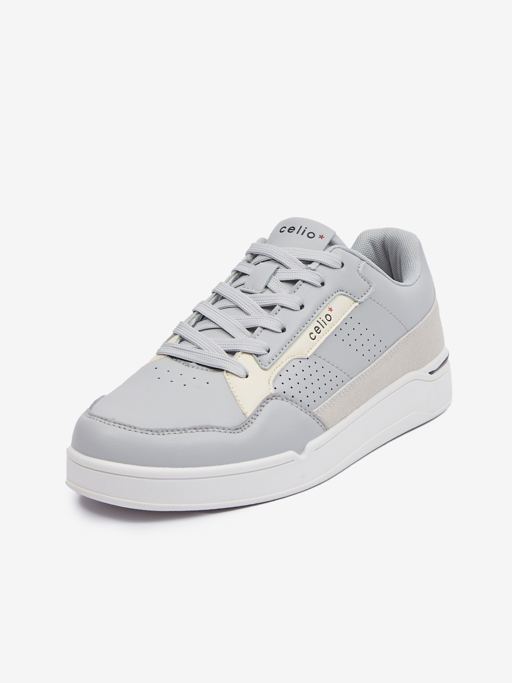 Celio Light Grey Sports Sneakers - Men's