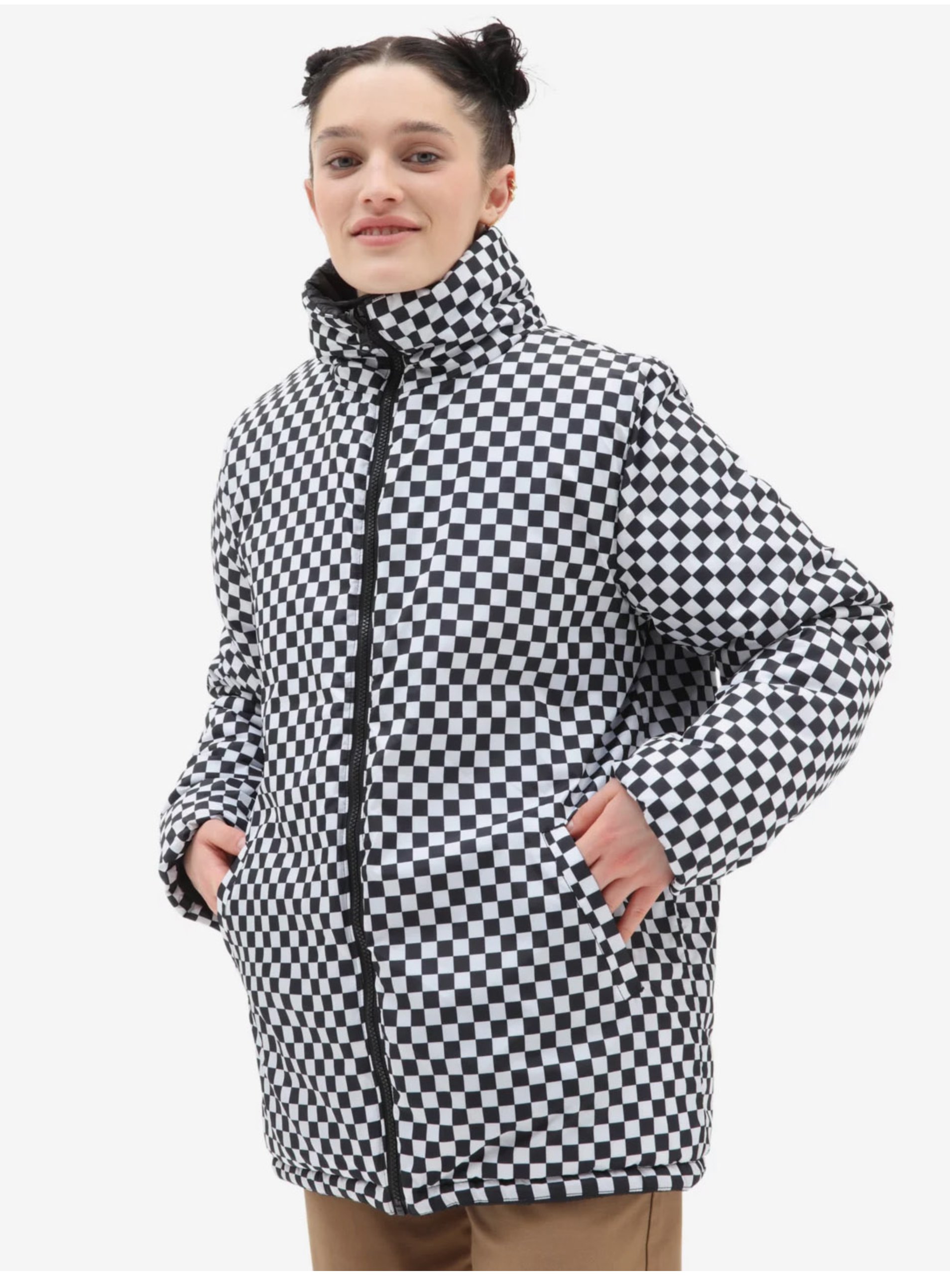 Geci de iarna pentru femei VANS - negru, alb