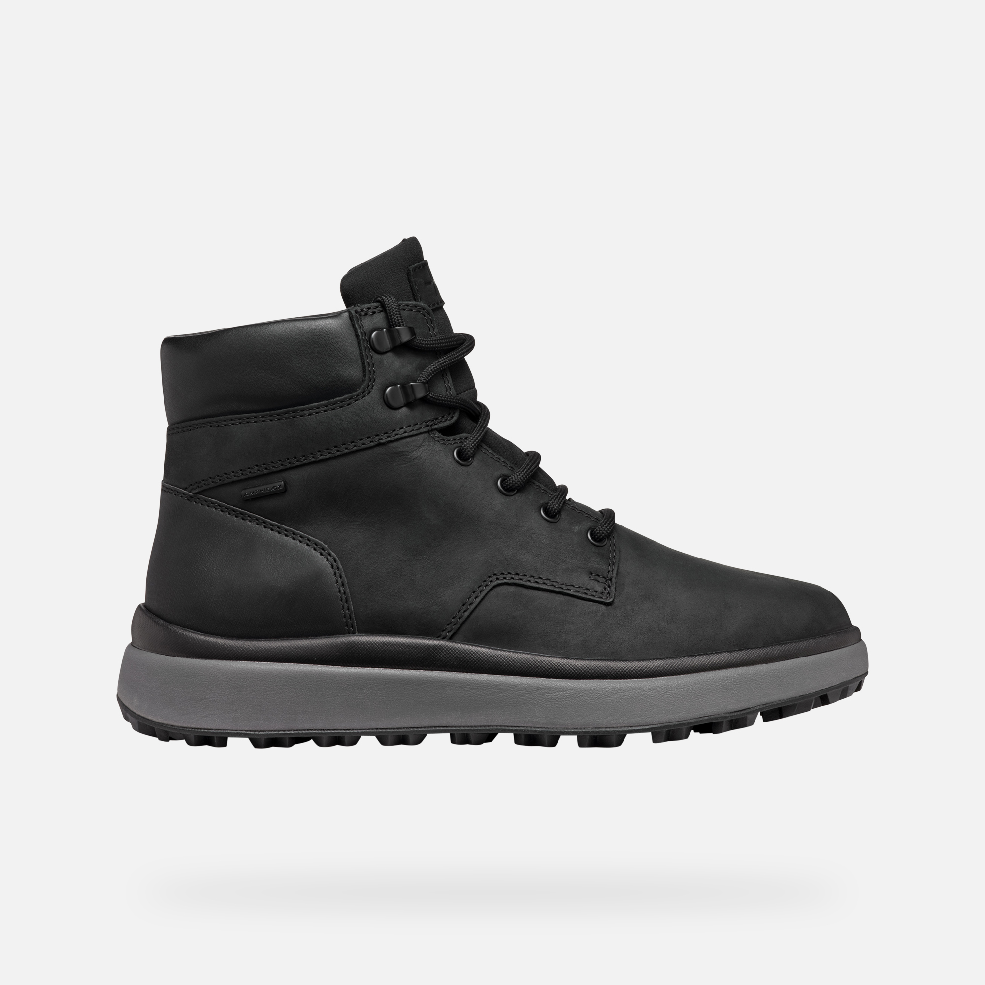Black men&#039;s ankle shoes Geox Granito + Grip B A - Men&#039;s