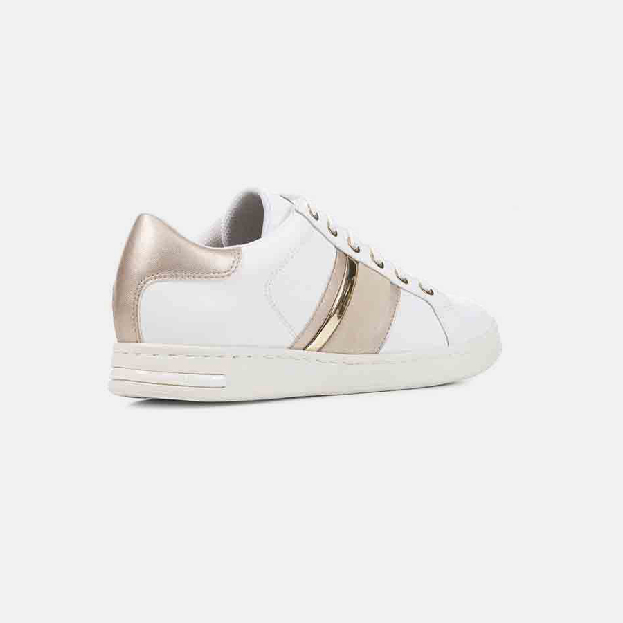 White women's sneakers Geox Spherica EC4.1 B - Women's