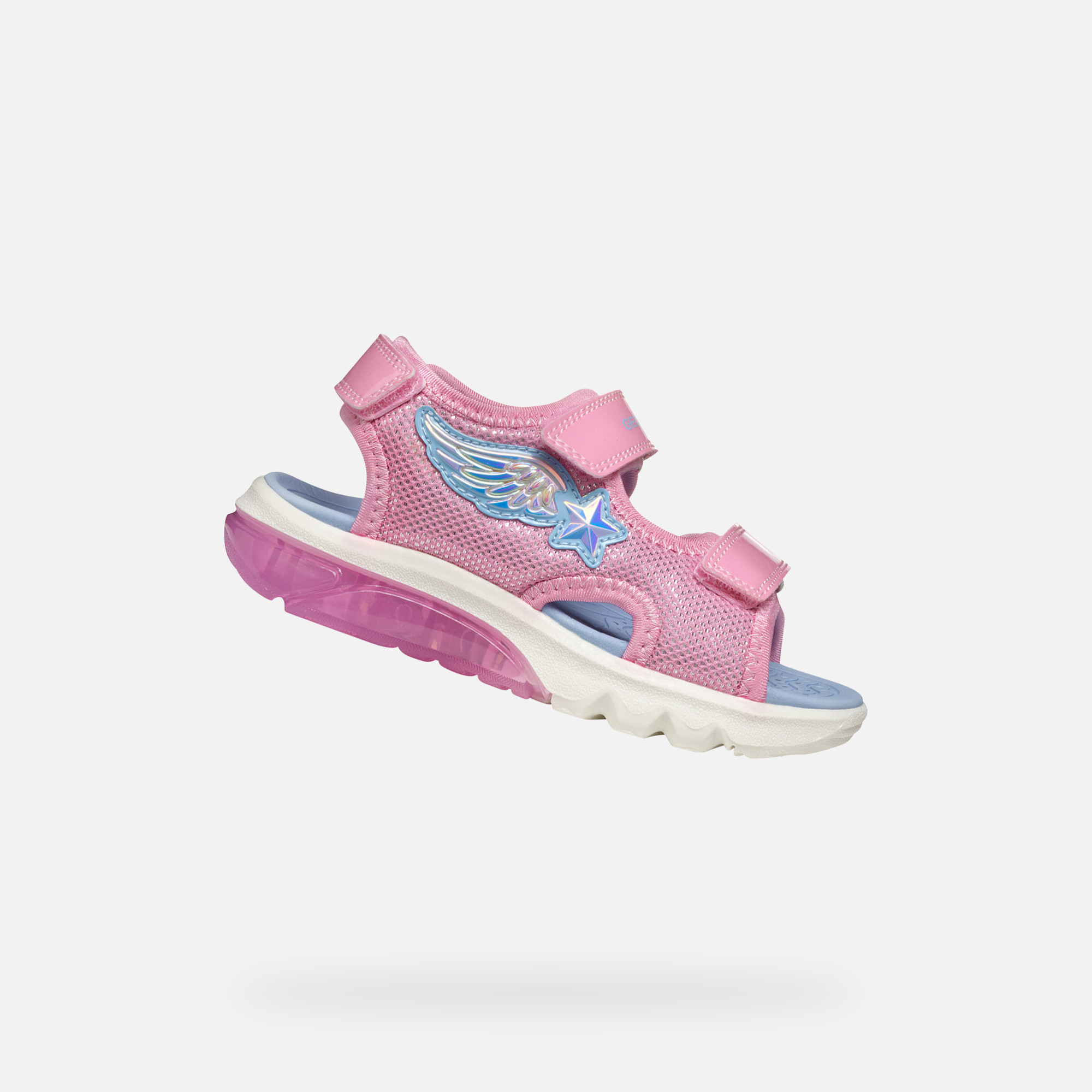 Pink Girls Sandals Geox Ciberdron - Girls