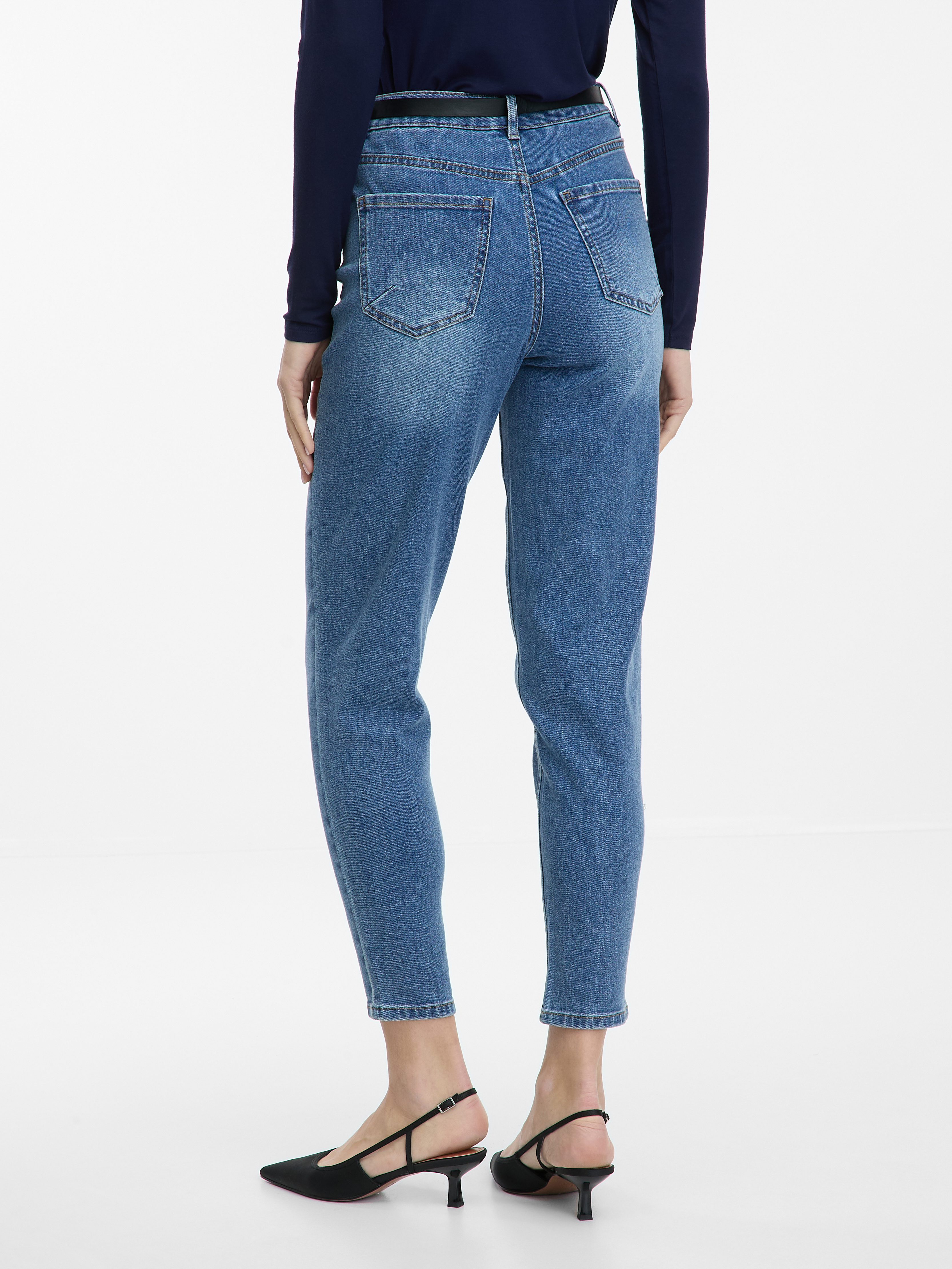 Blue women&#039;s mom jeans ORSAY - Women&#039;s