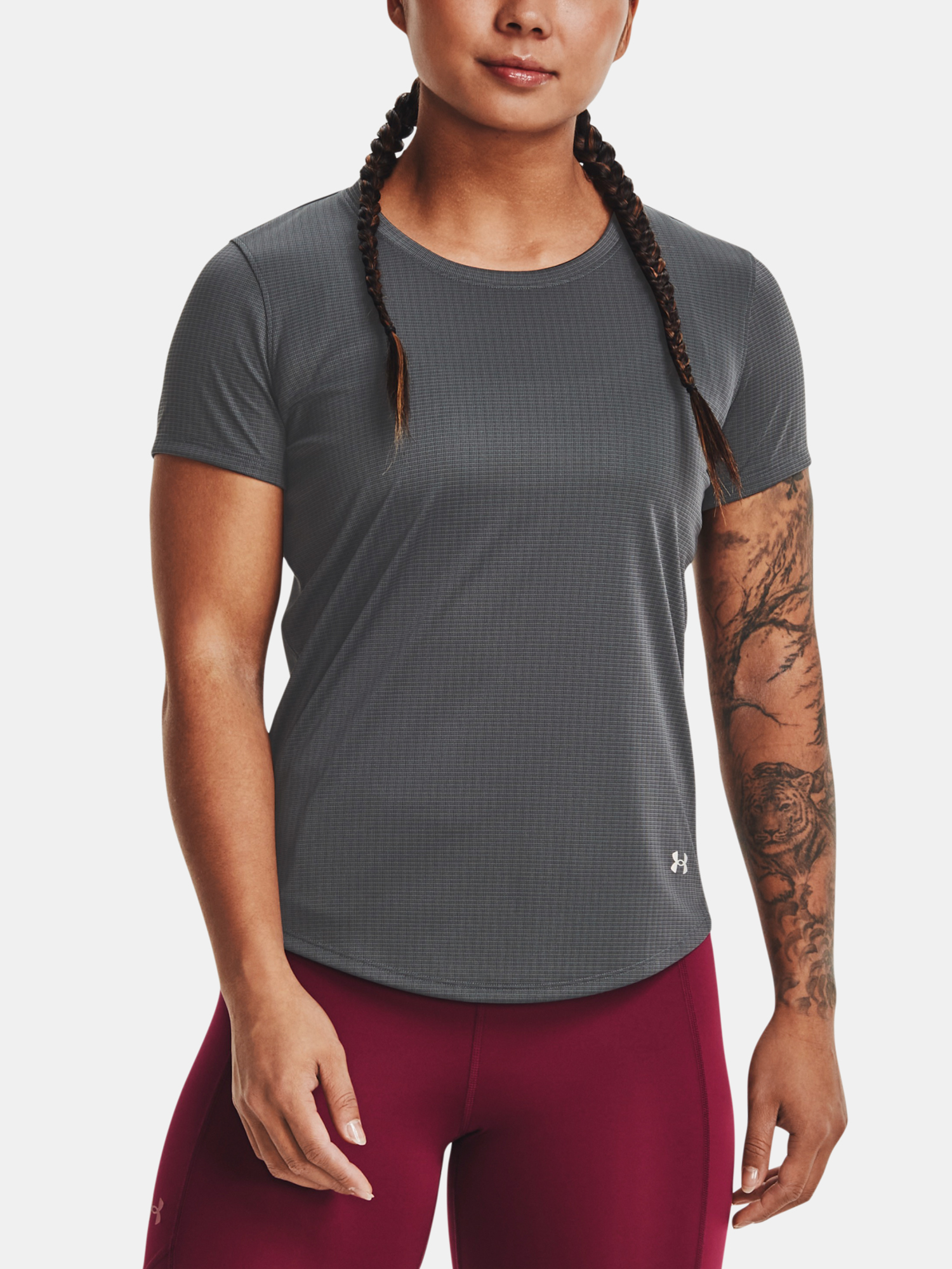 Under Armour T-Shirt UA Speed Stride 2.0 Tee-GRY - Women