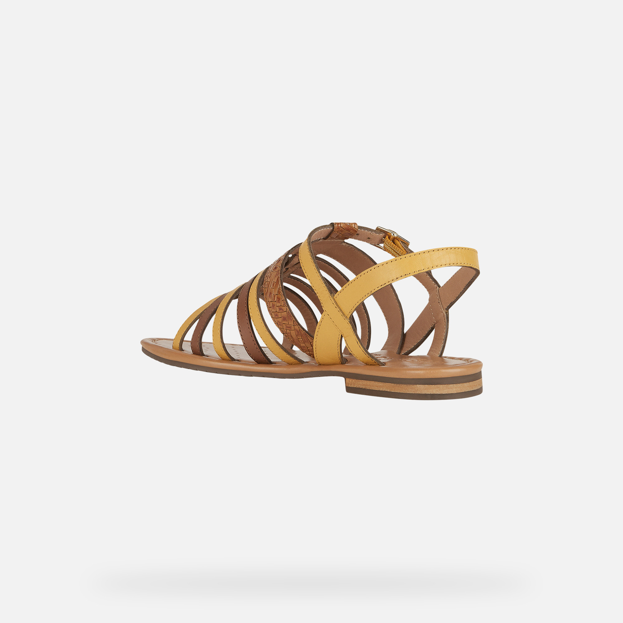 Yellow women&#039;s sandals Geox Sozy S - Women&#039;s
