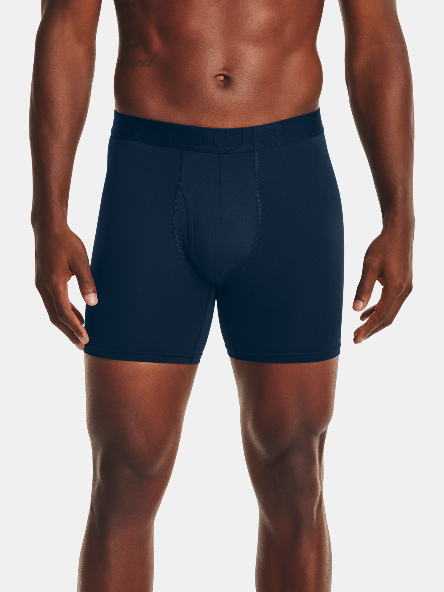 Under Armour Boxer Shorts Tech Mesh 6in 2 Pack-NVY - Mens
