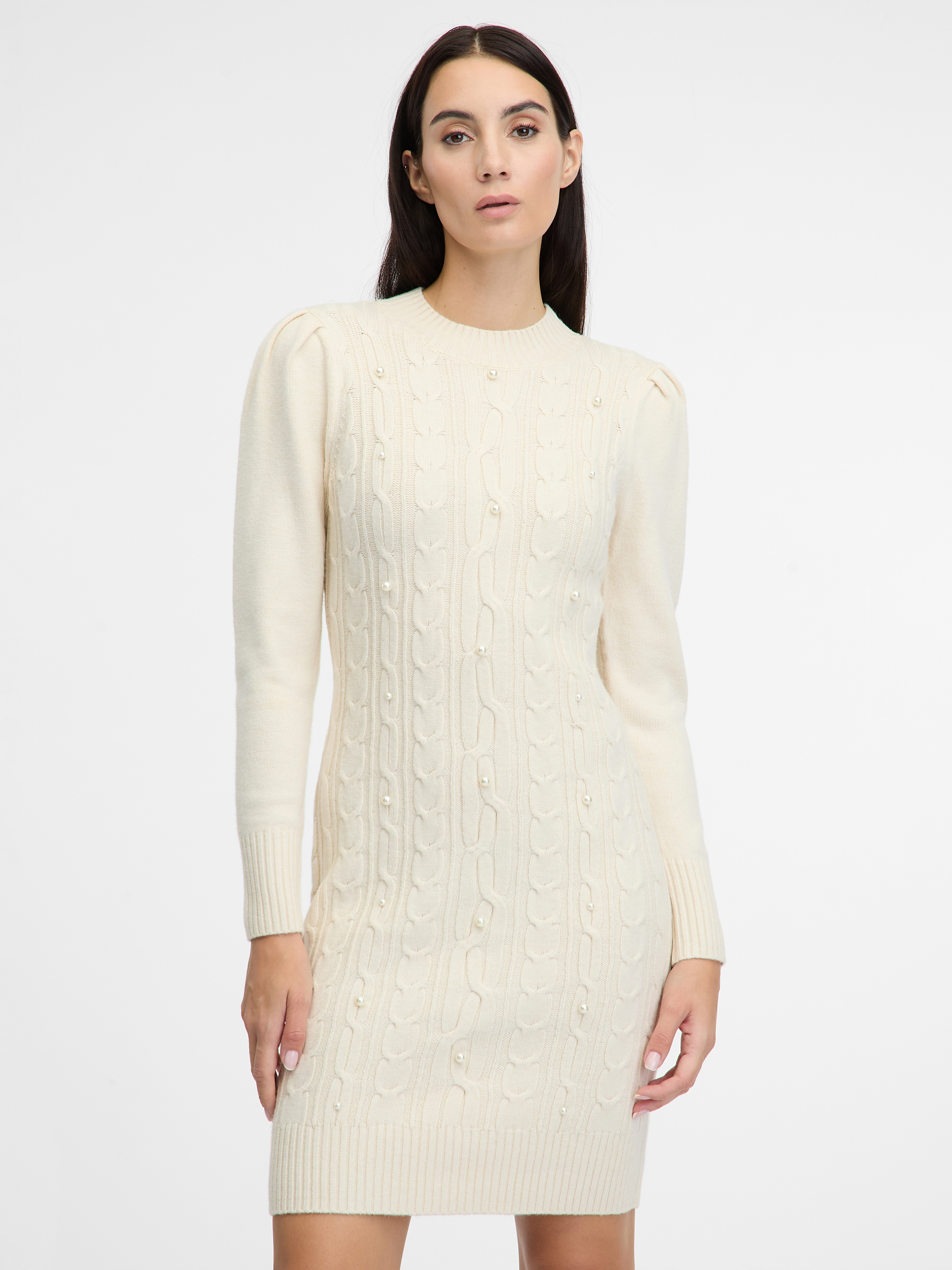 Cream womens sweater dress ORSAY - Womens