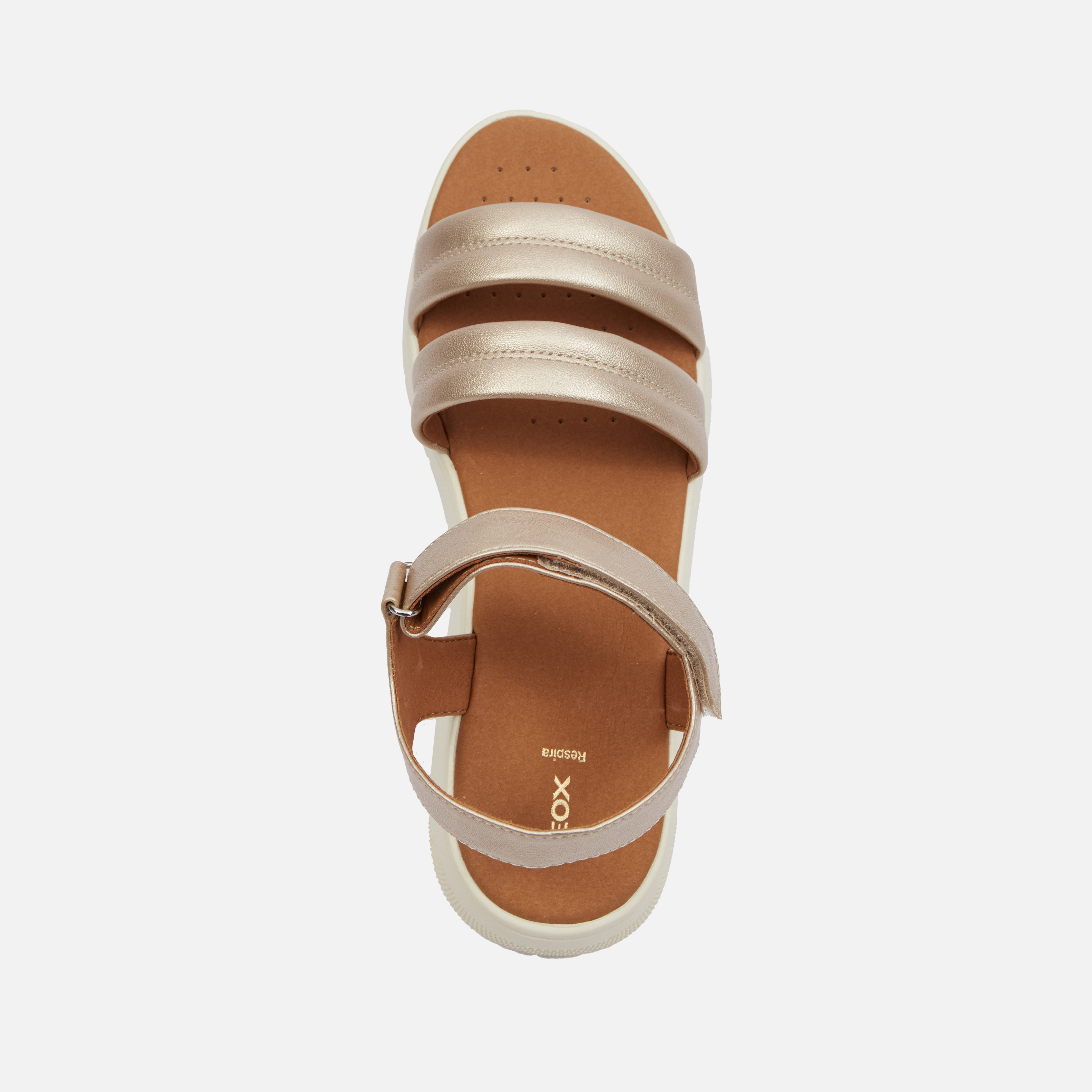 Gold women&#039;s sandals Geox Dandra - Women&#039;s