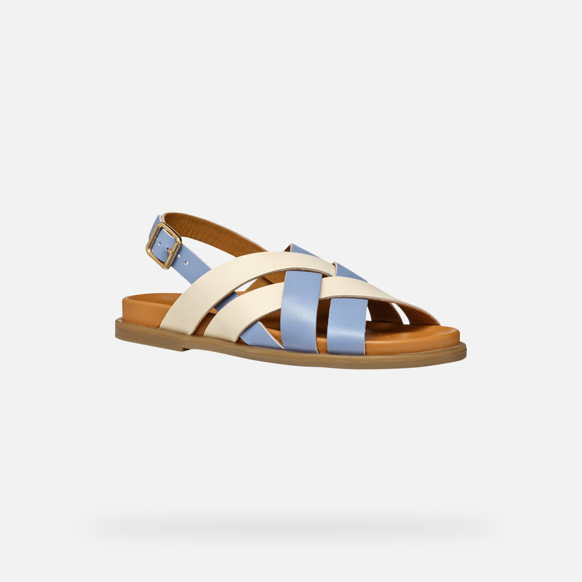 Light blue women's sandals Geox Adelash - Women's