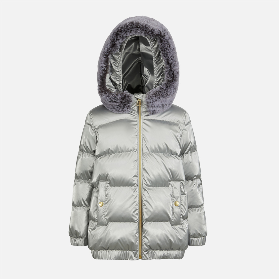 Silver Geox Backsie Girls Jacket - Girls