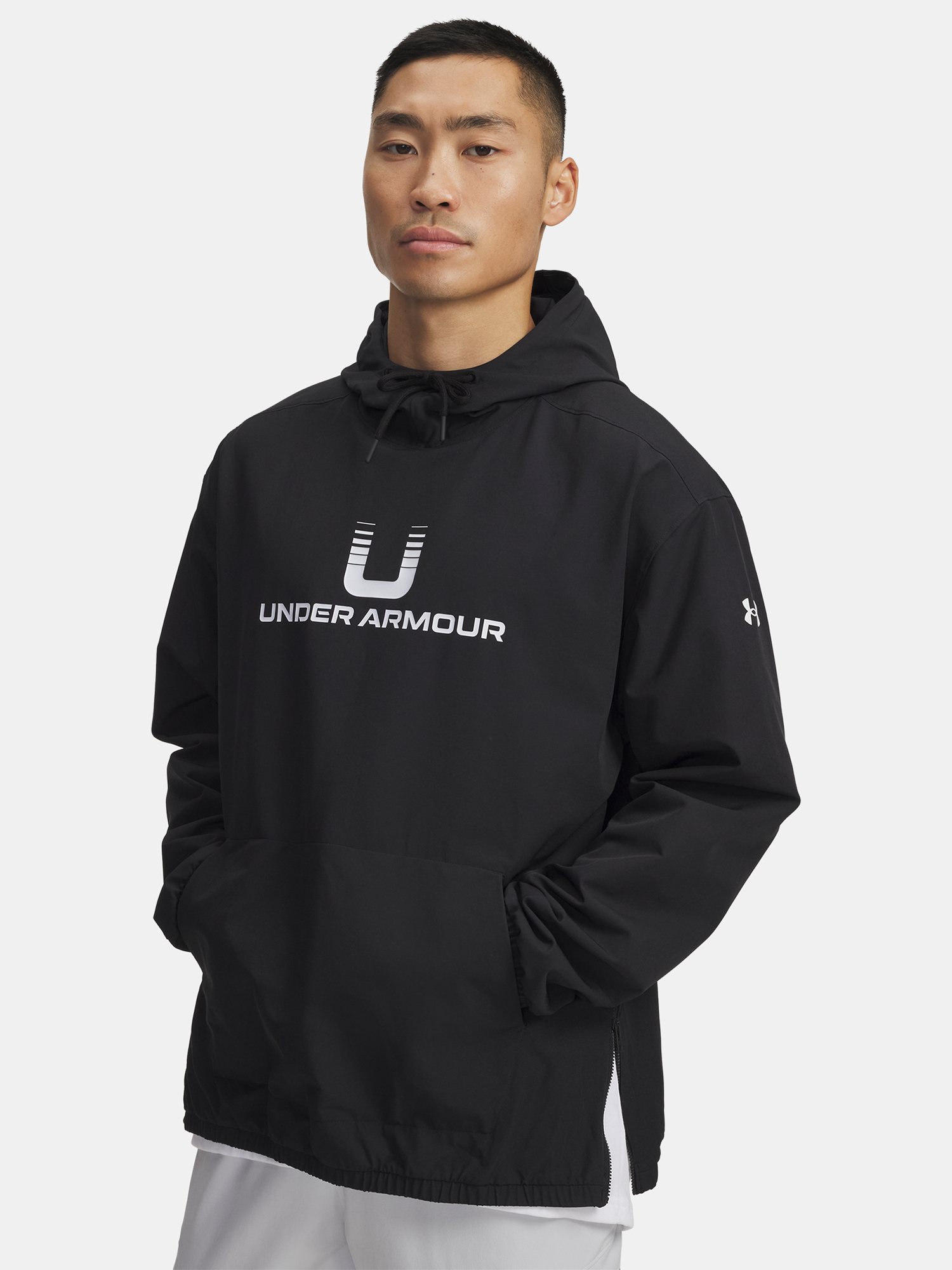 Mens Under Armour UA Unstoppable Wvn Hoodie-BLK - Mens