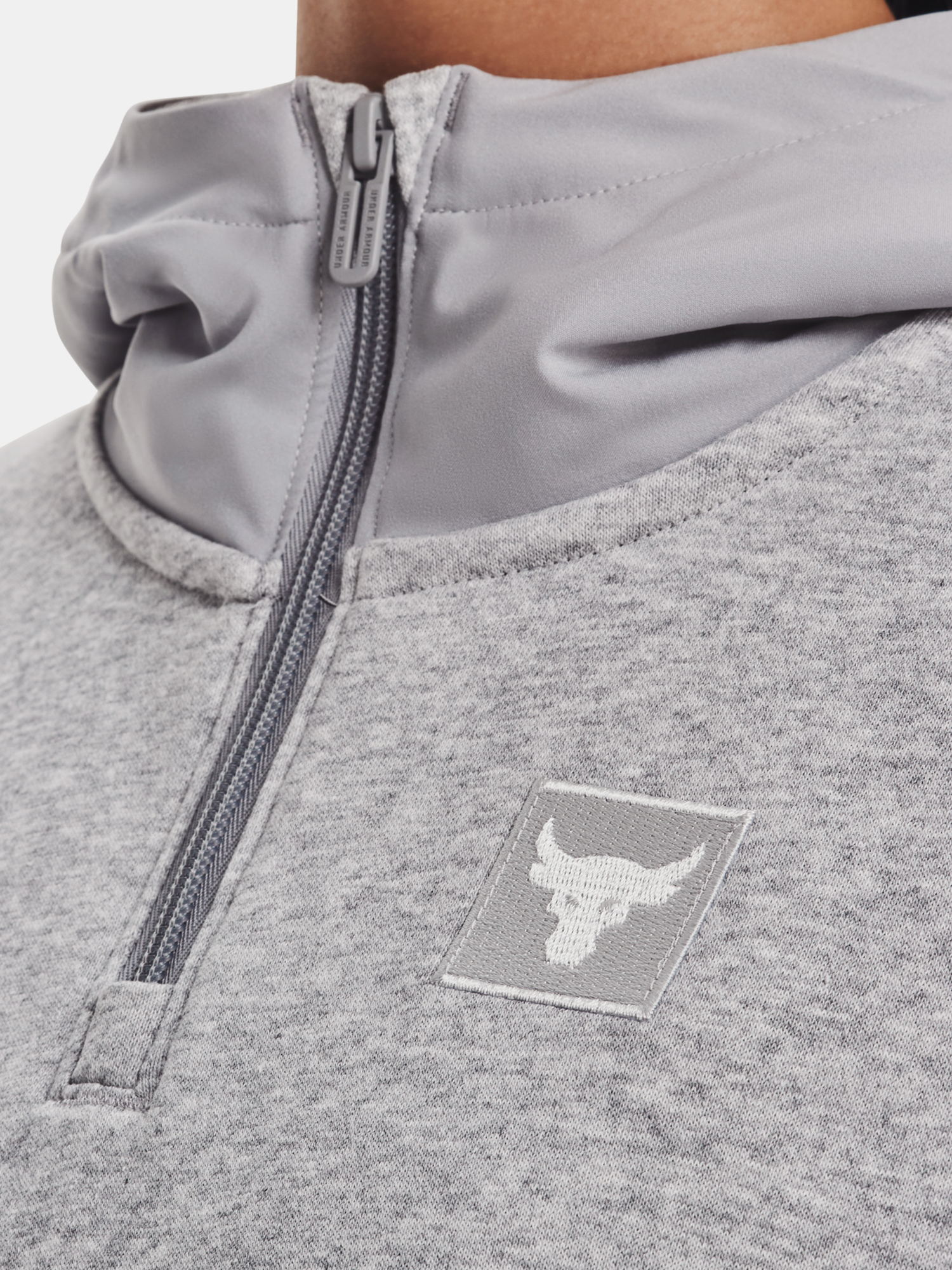 Under Armour Sweatshirt UA Prjct Rock Fleece 1/4 Zip-GRY - Women's