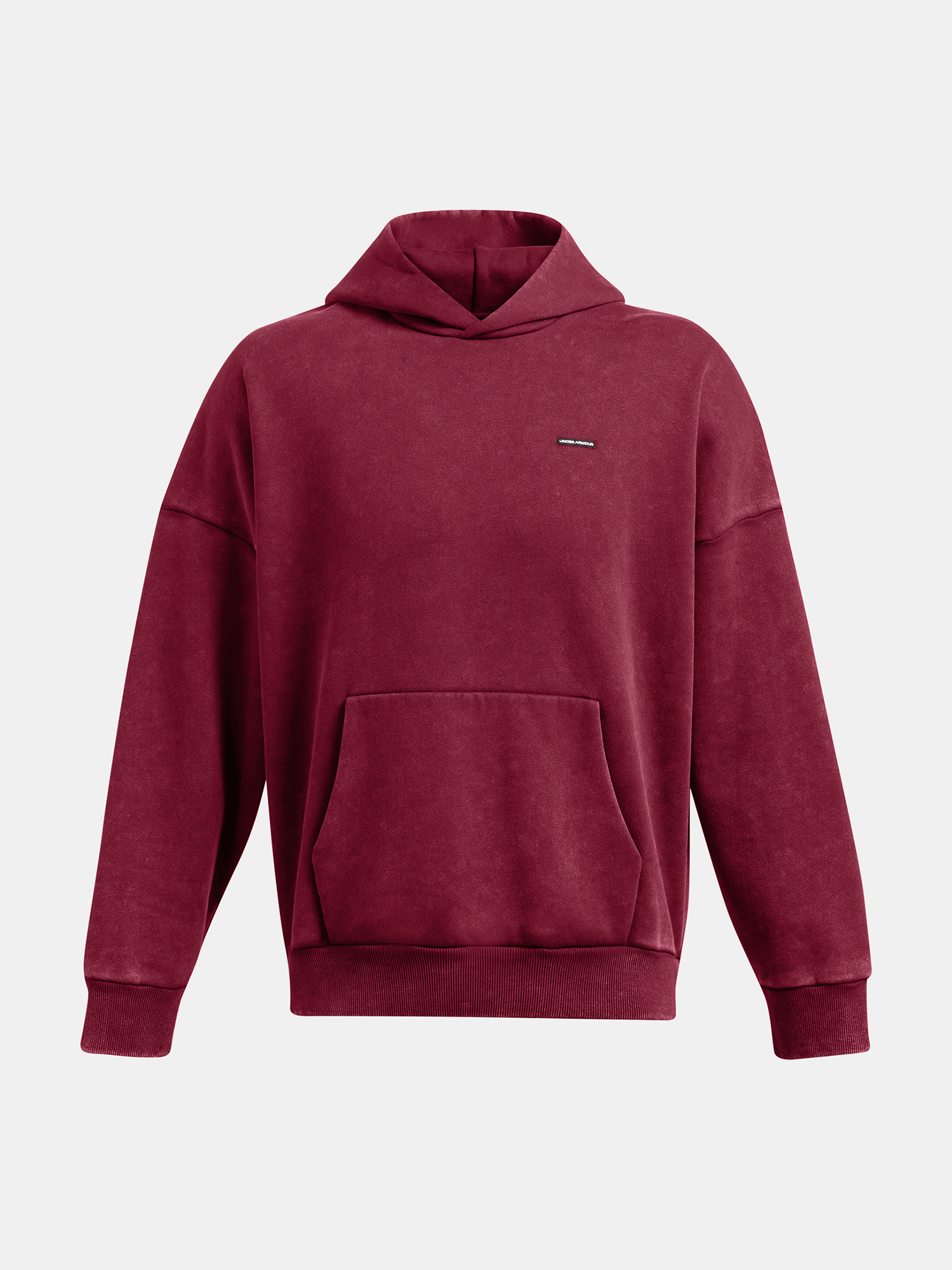 Men&#039;s sweatshirt Under Armour UA Icon HWT Flc Wash OS Hood-RED - Men&#039;s