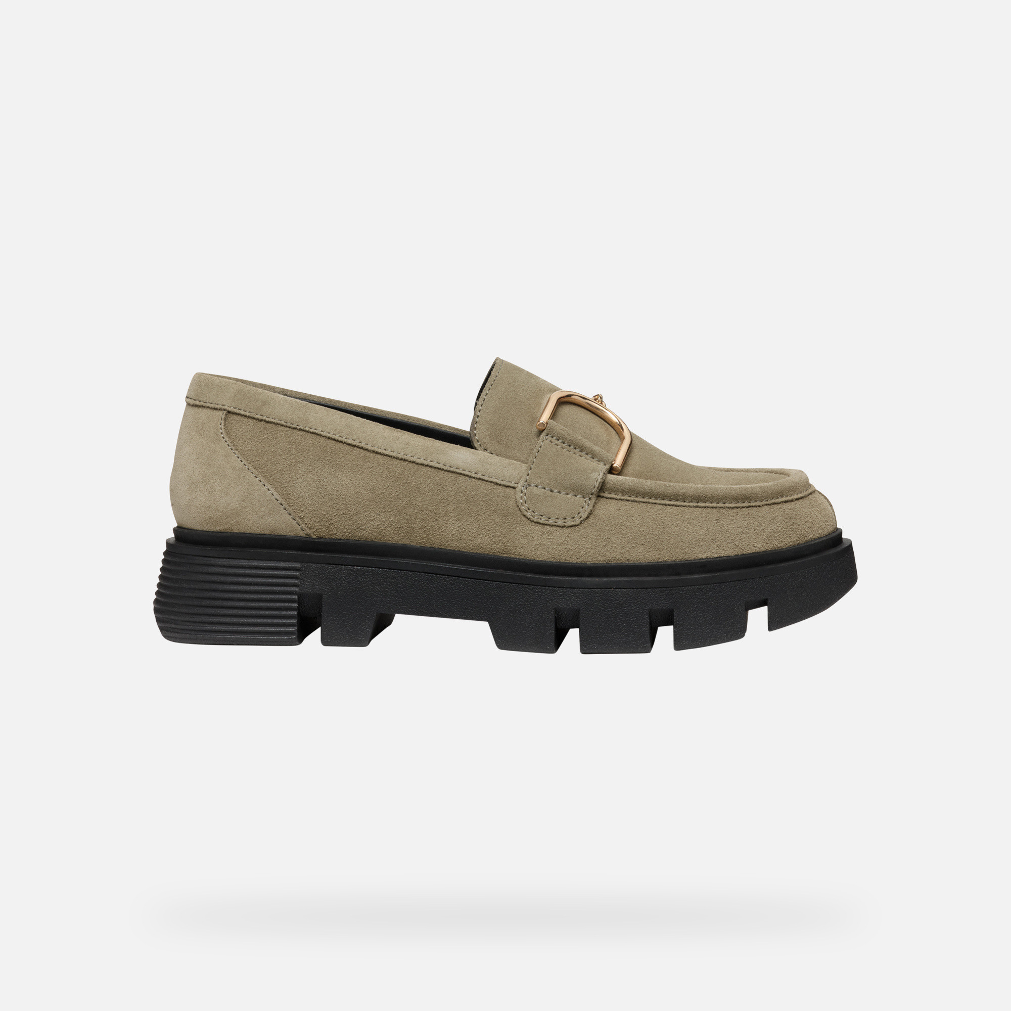 Beige women&#039;s moccasins Geox Vilde - Women&#039;s