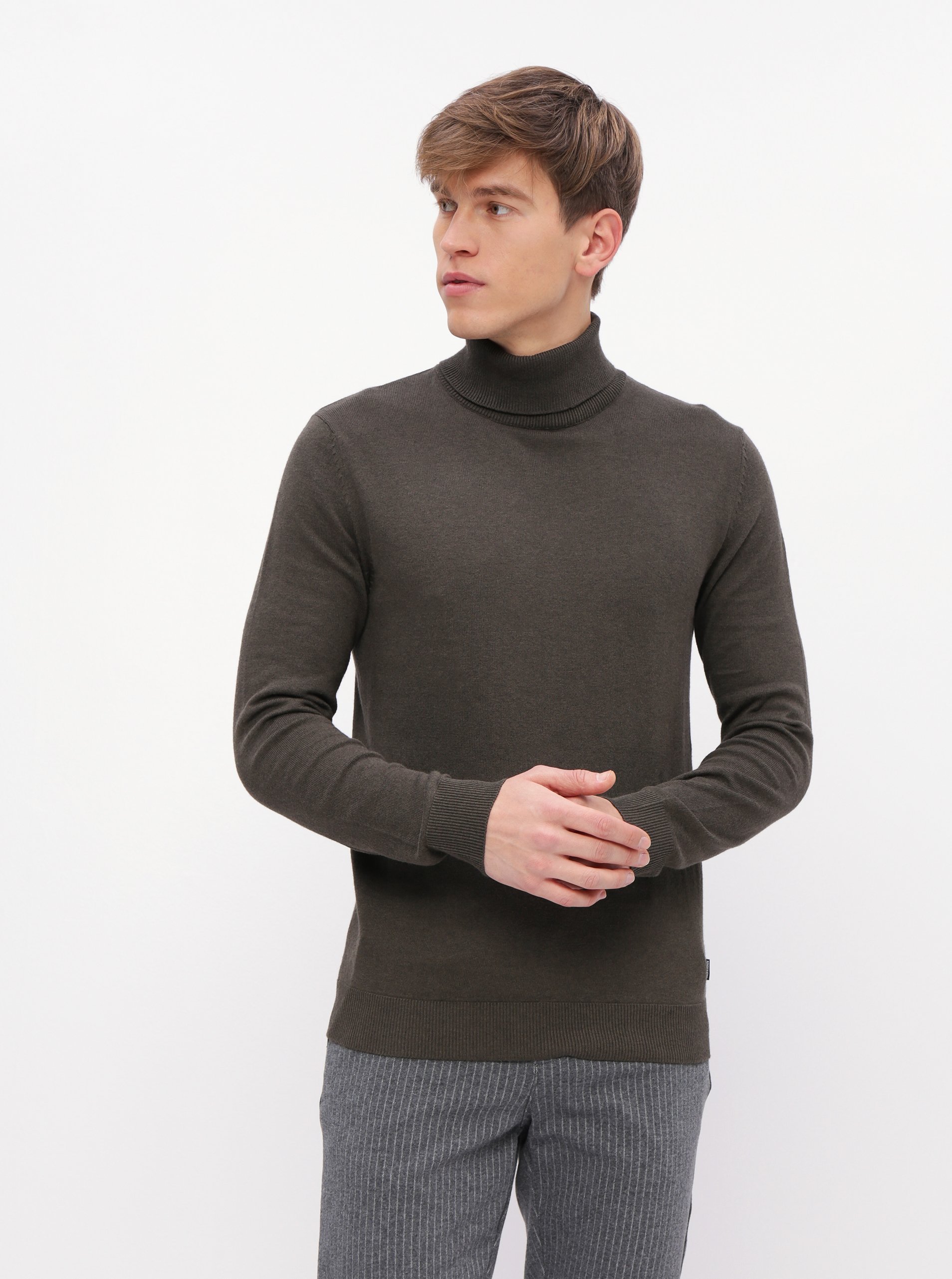 Khaki rolák Jack & Jones Emil - Pánské