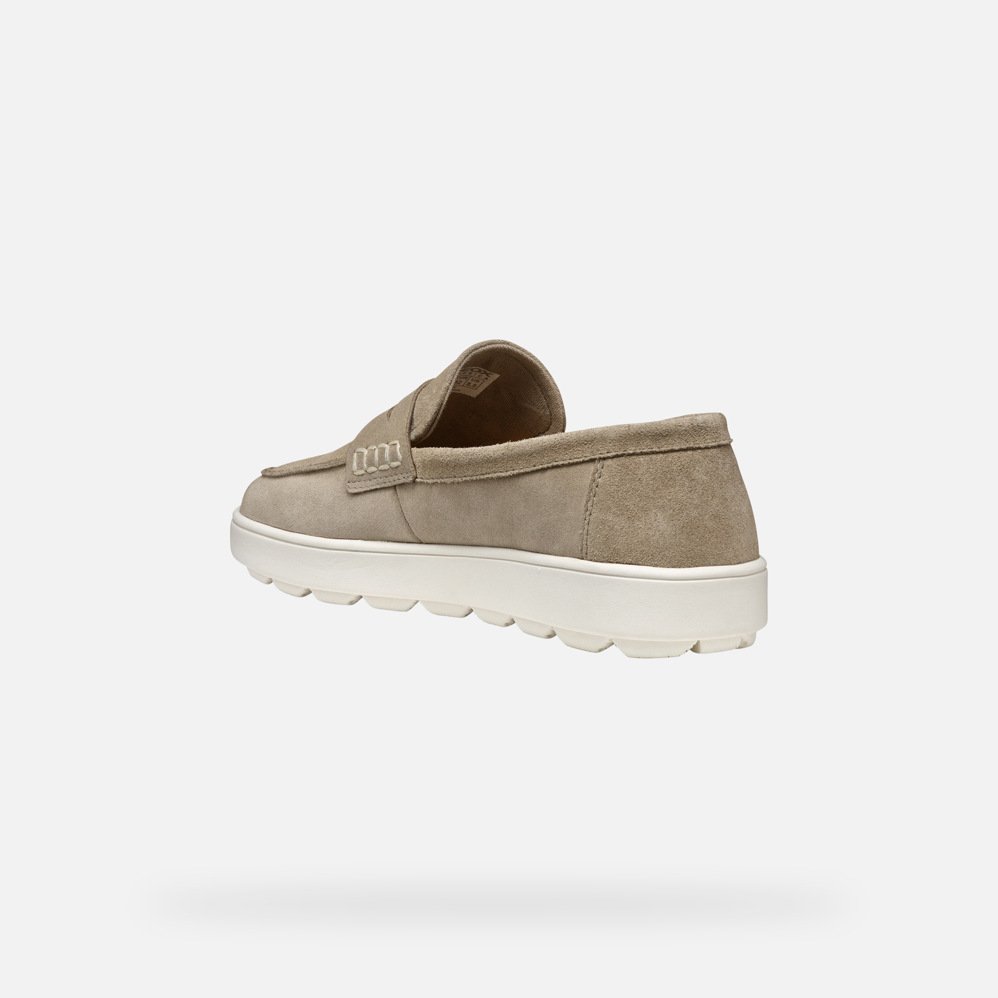 Beige men&#039;s moccasins Geox Spherica ECUB-1 - Men&#039;s