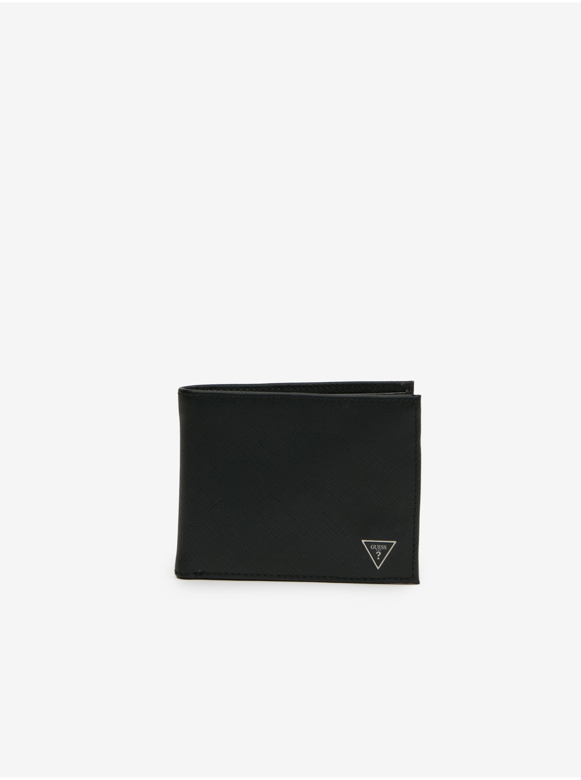 Black Mens Wallet Guess Certosa Saffiano Smart - Men