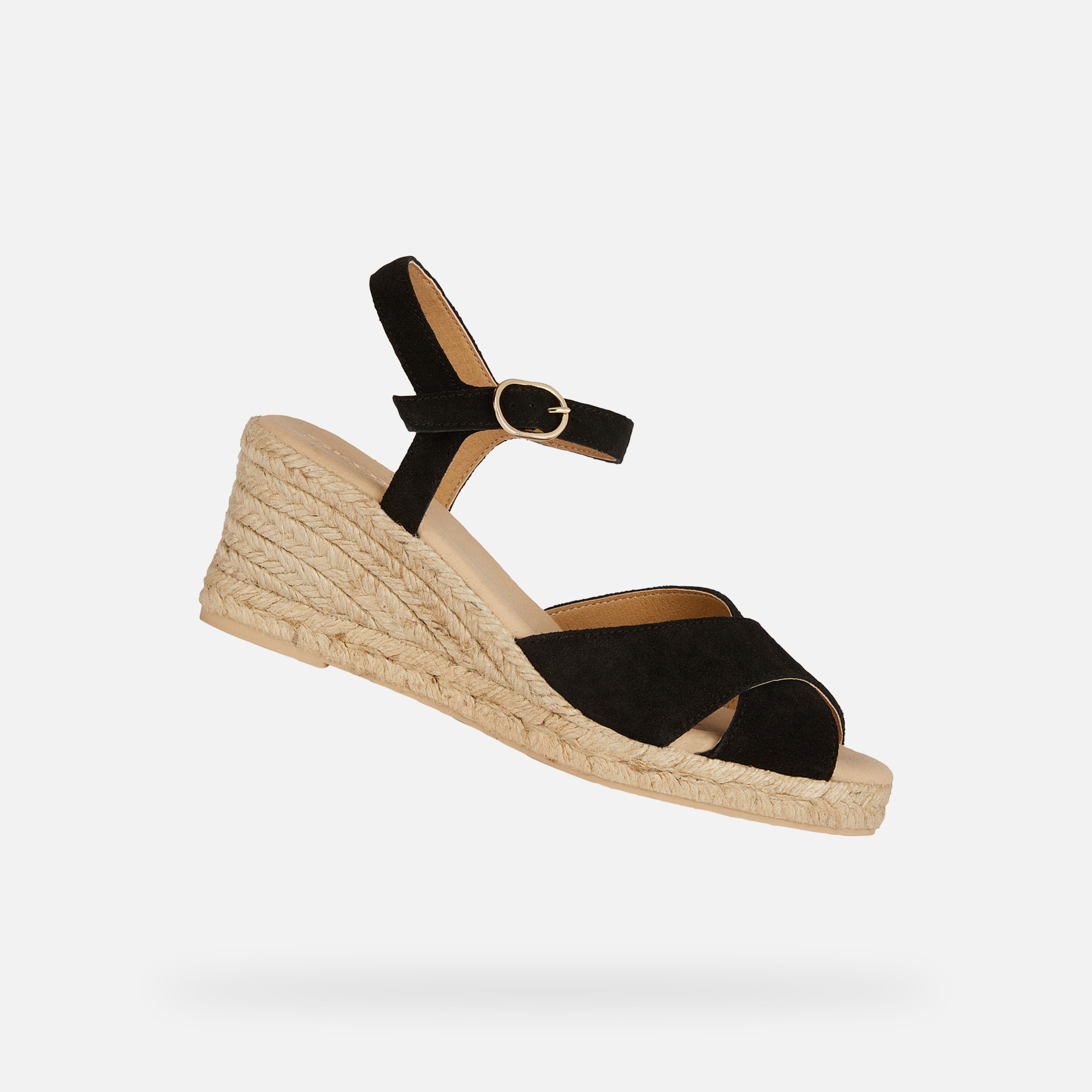 Black women&#039;s sandals Geox Gelsa Low - Women&#039;s