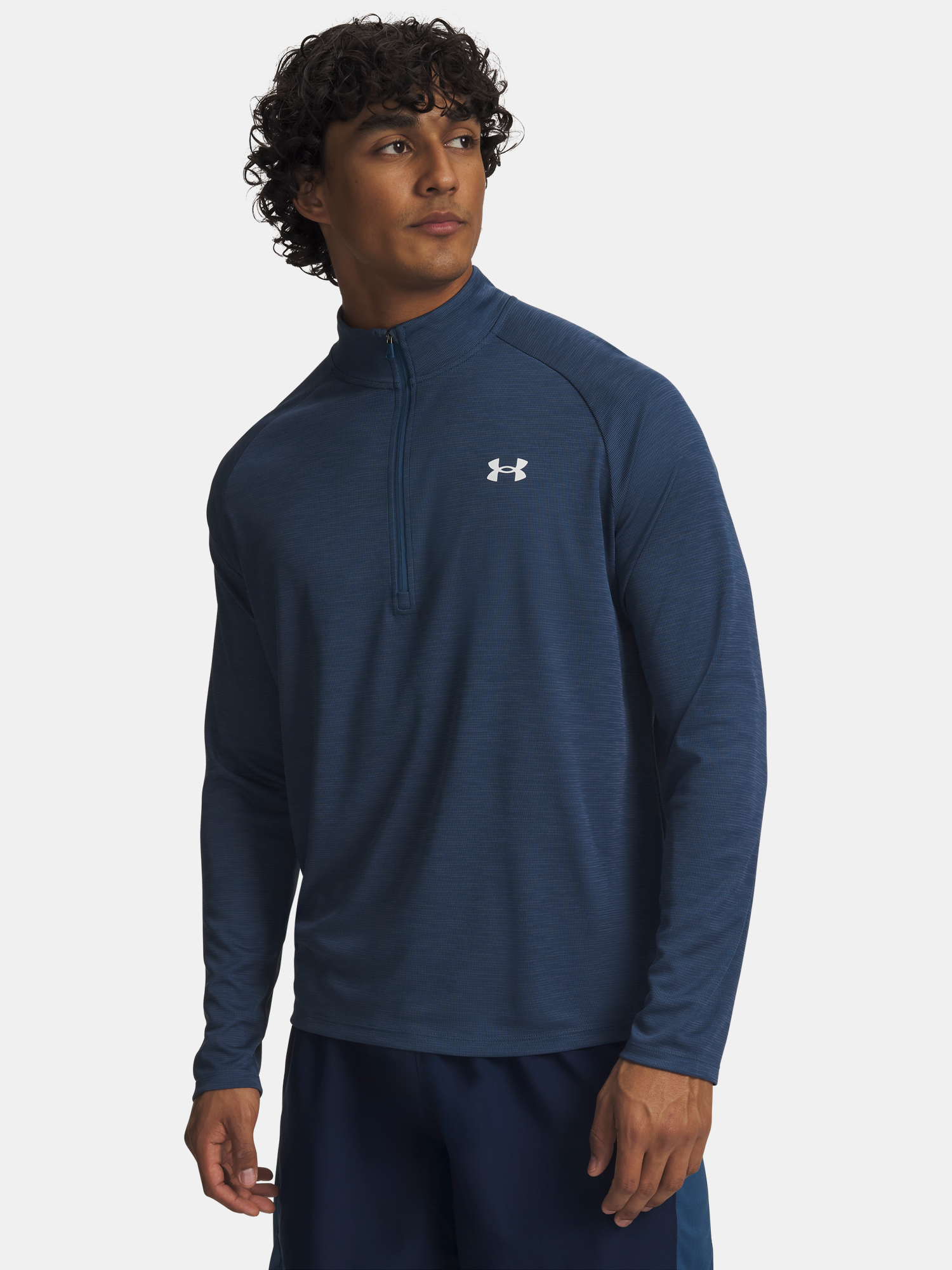 Мъжка тениска Under Armour UA Tech Textured с 1/2 цип