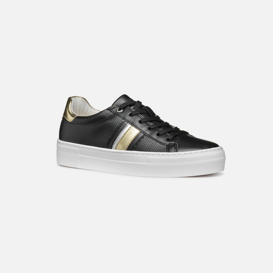 Black women's sneakers Geox Claudin - Women's