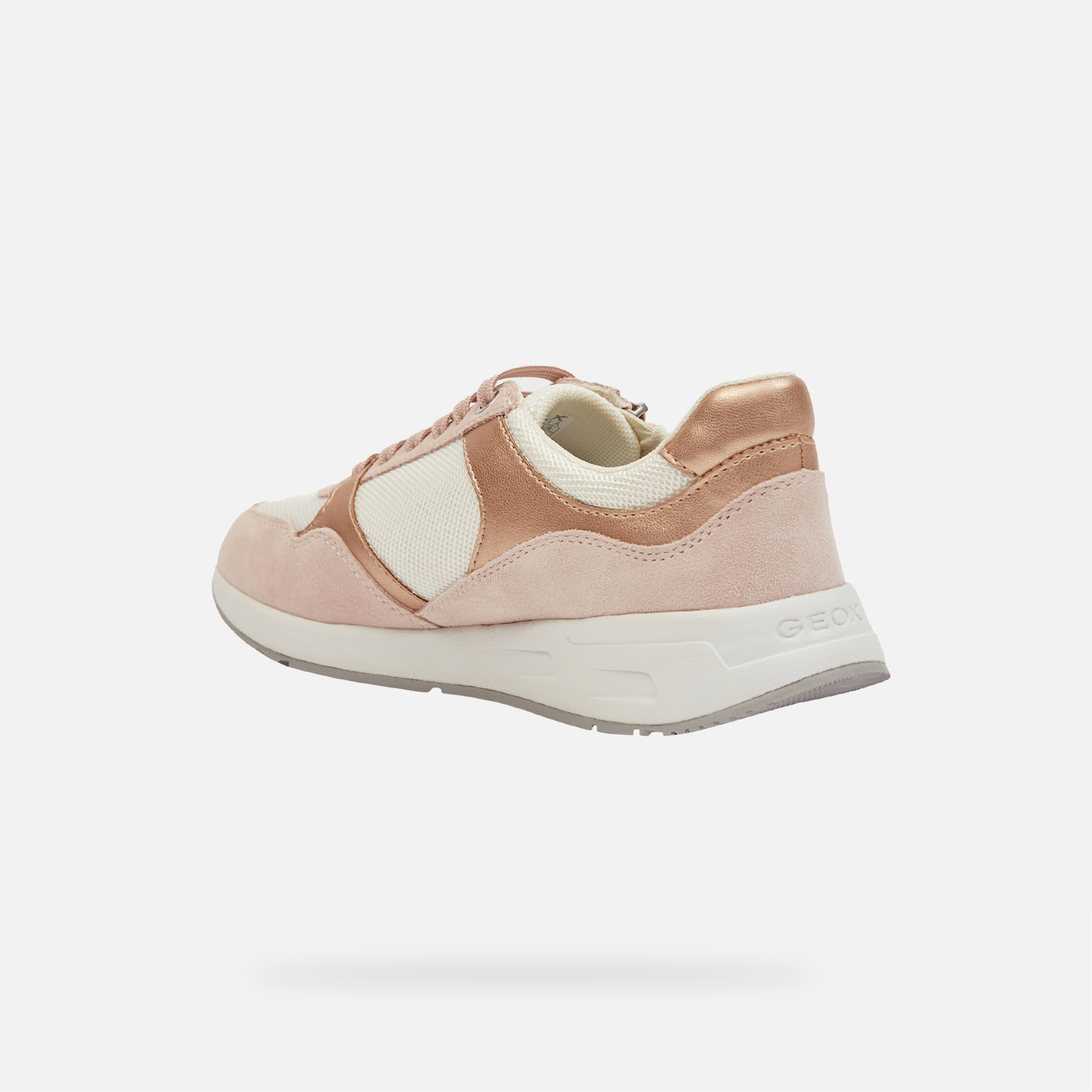 Light pink women's sneakers Geox Bulmya - Women's