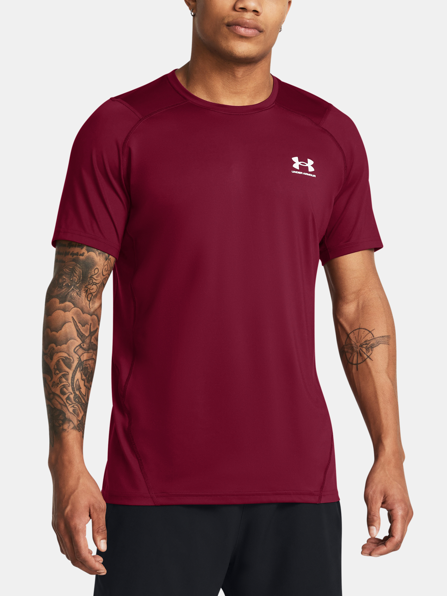 Men's T-shirt Under Armour UA HG Armour Fitted SS-RED - Men's