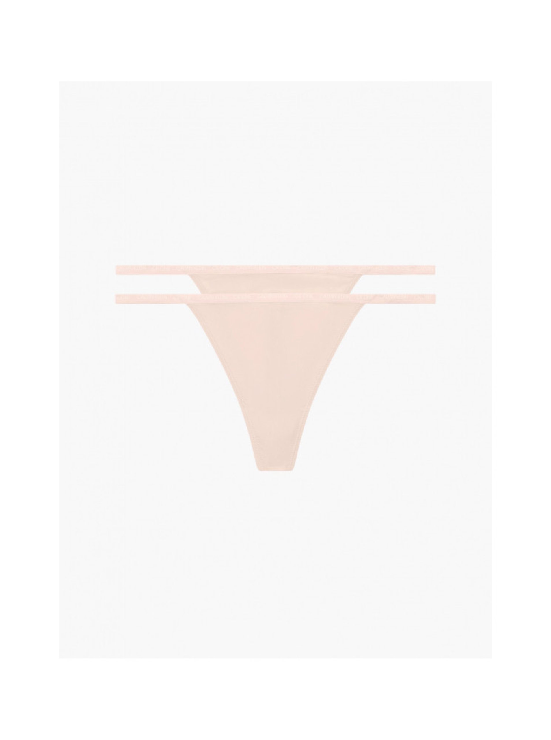 Levně Tanga 2 ks Calvin Klein Underwear - Dámské