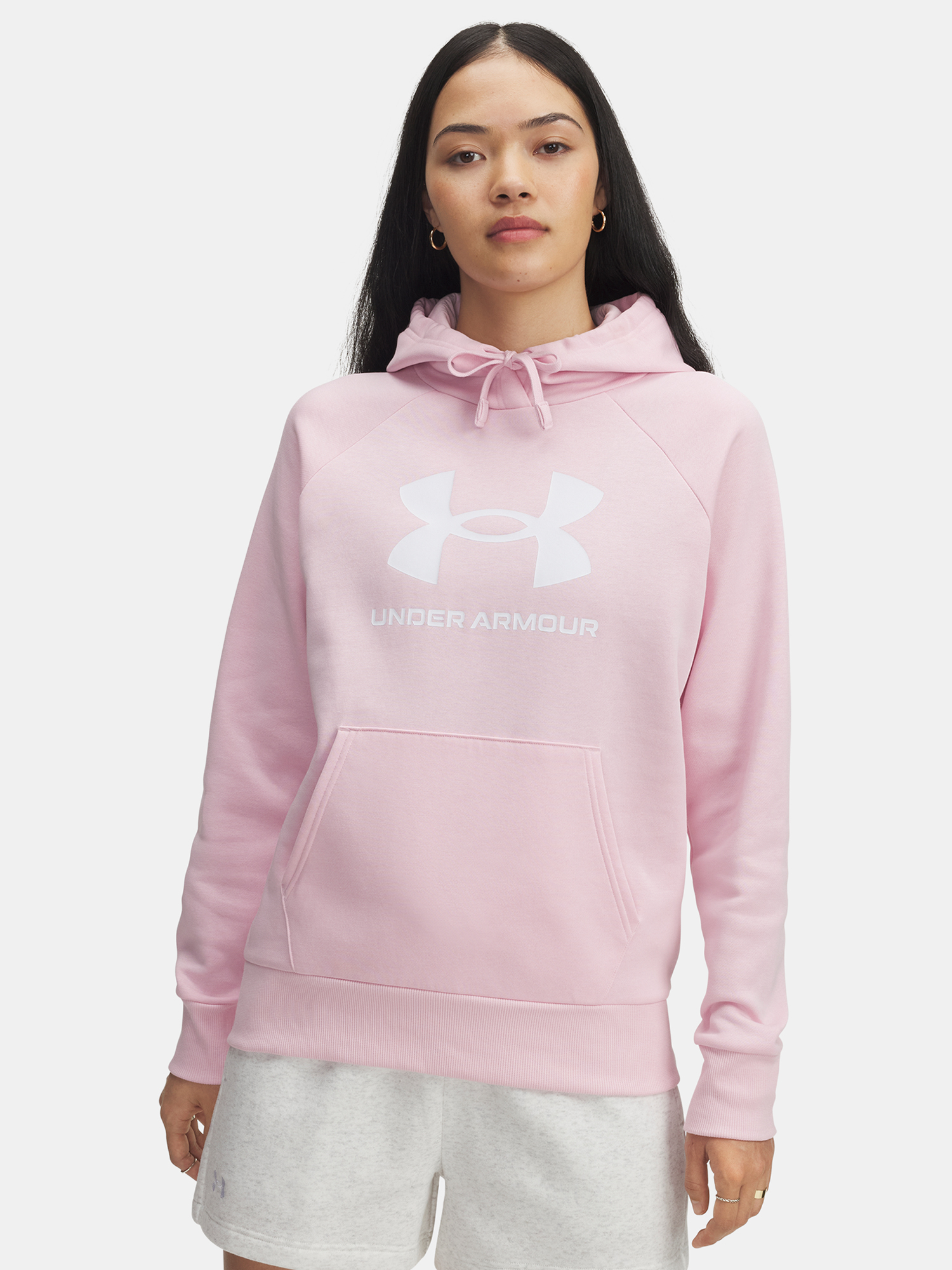 Under Armour UA Rival Fleece Big Logo HD-PNK Women's Sweatshirt - Women's