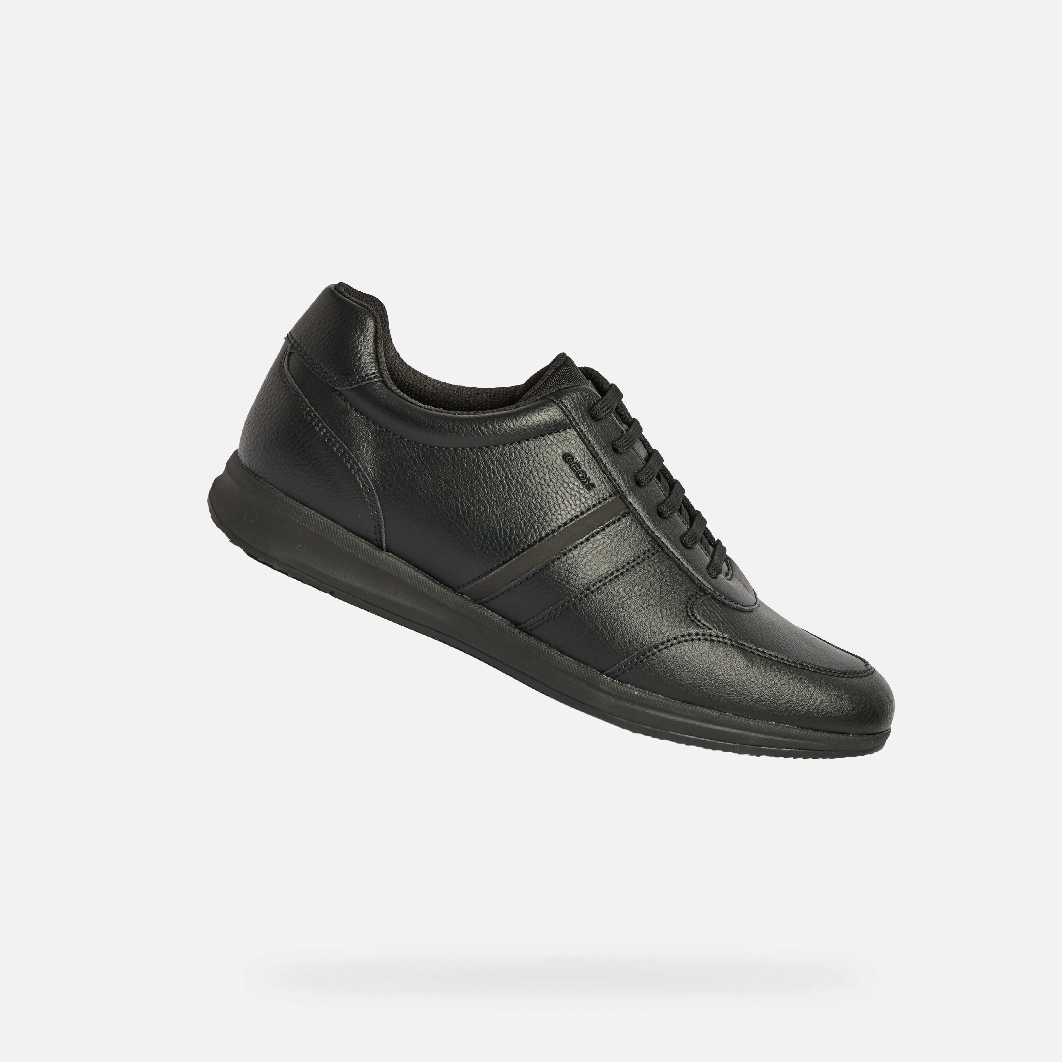 Black mens sneakers Geox Avery - Mens