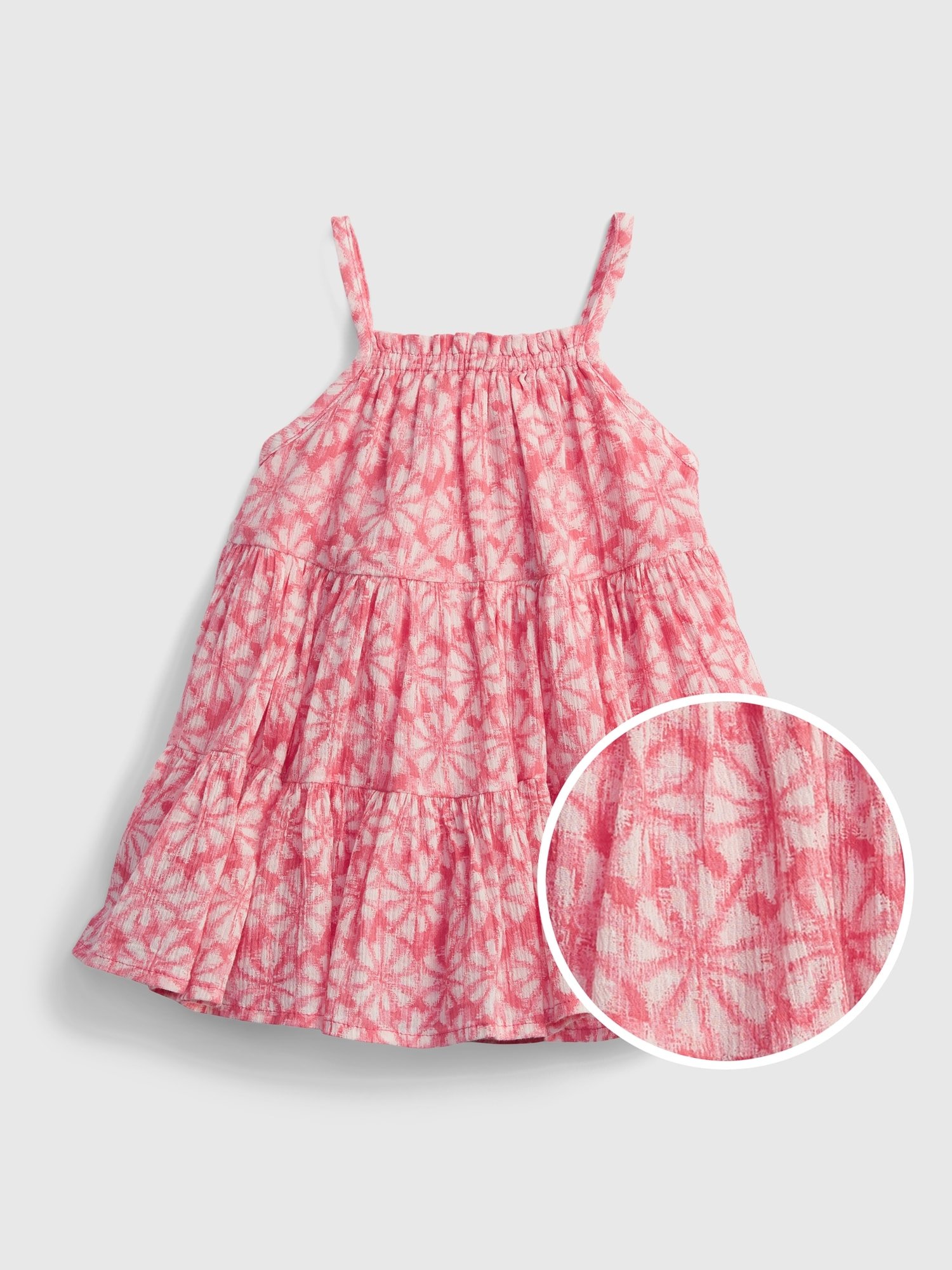 GAP Baby šaty gauze tiered floral dress - Holky