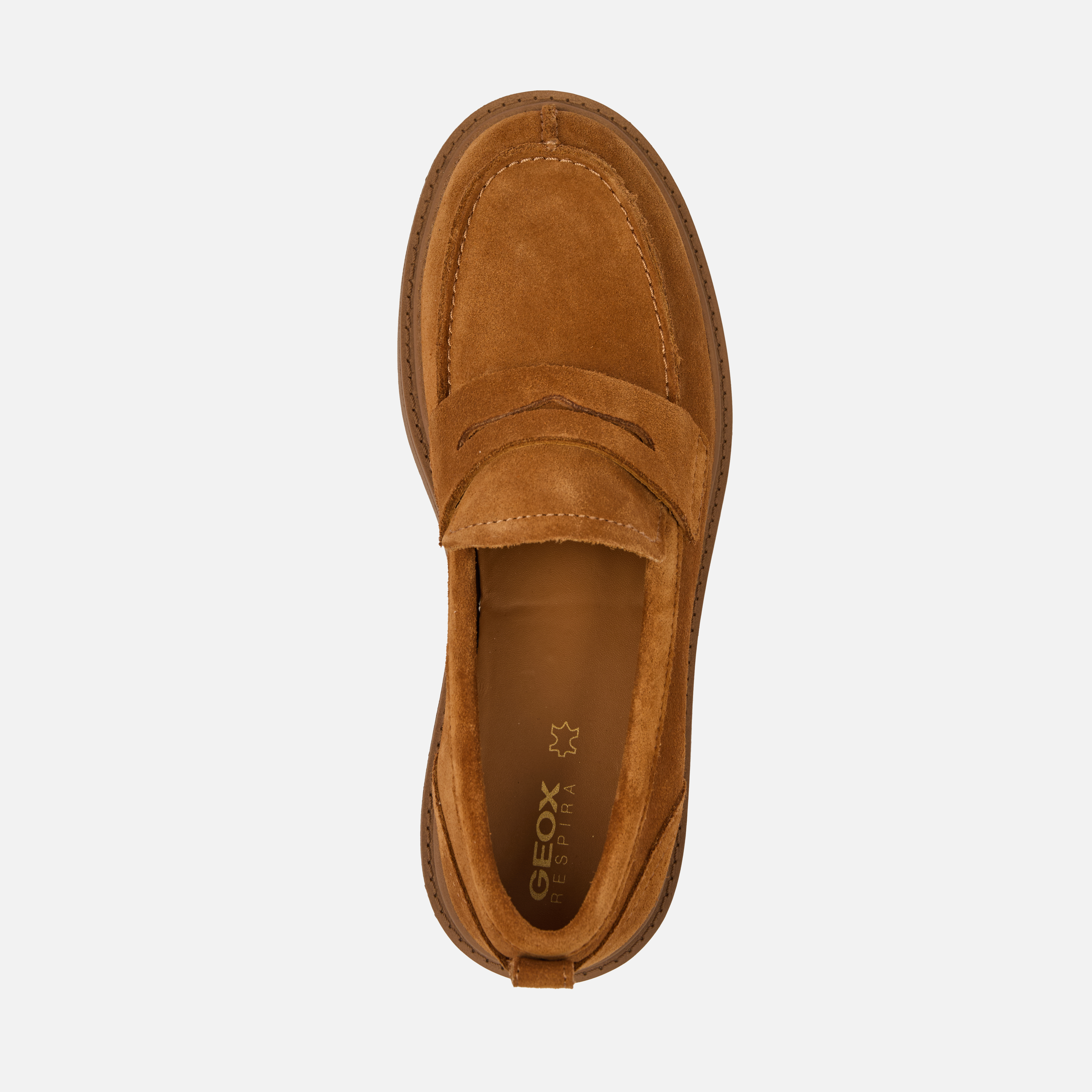 Light Brown Women&#039;s Loafers Geox Spherica EC7 - Women&#039;s