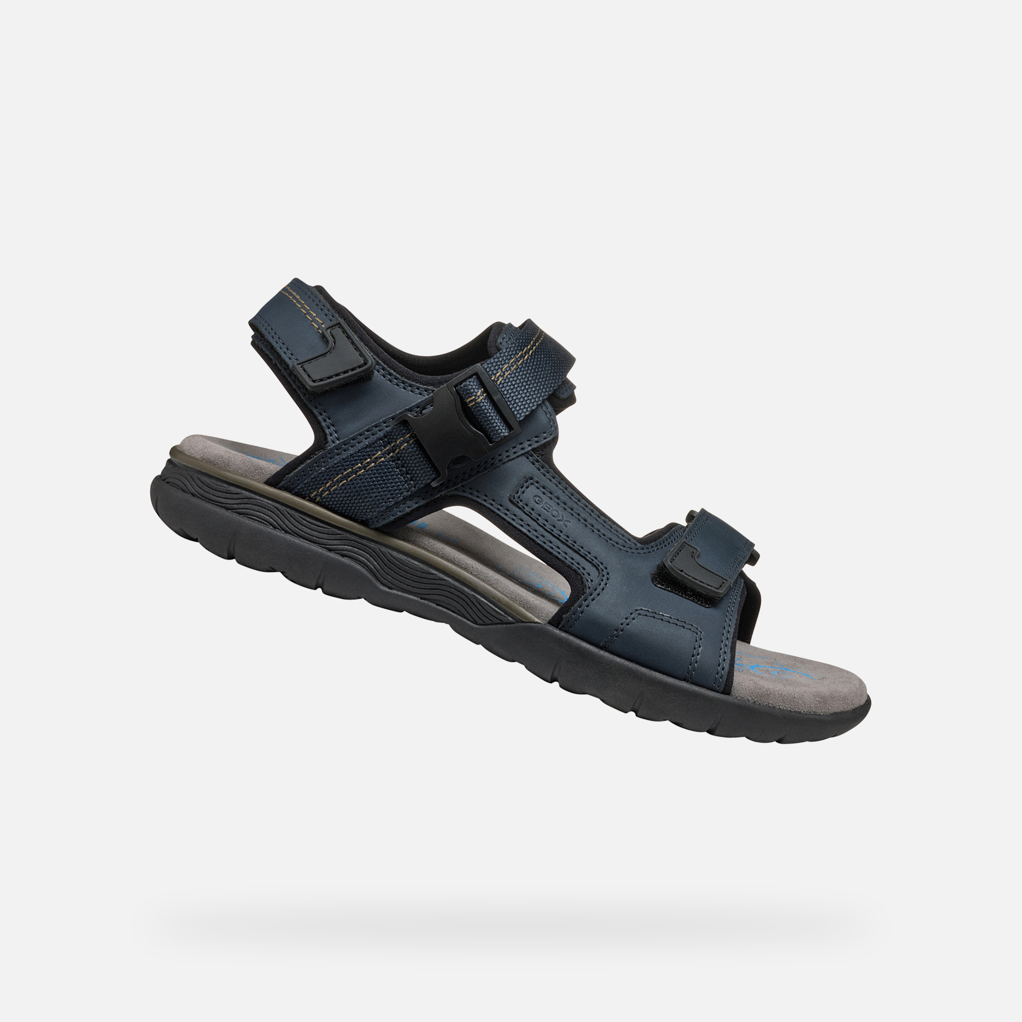 Dark blue men&#039;s sandals Geox Spherica EC5 - Men
