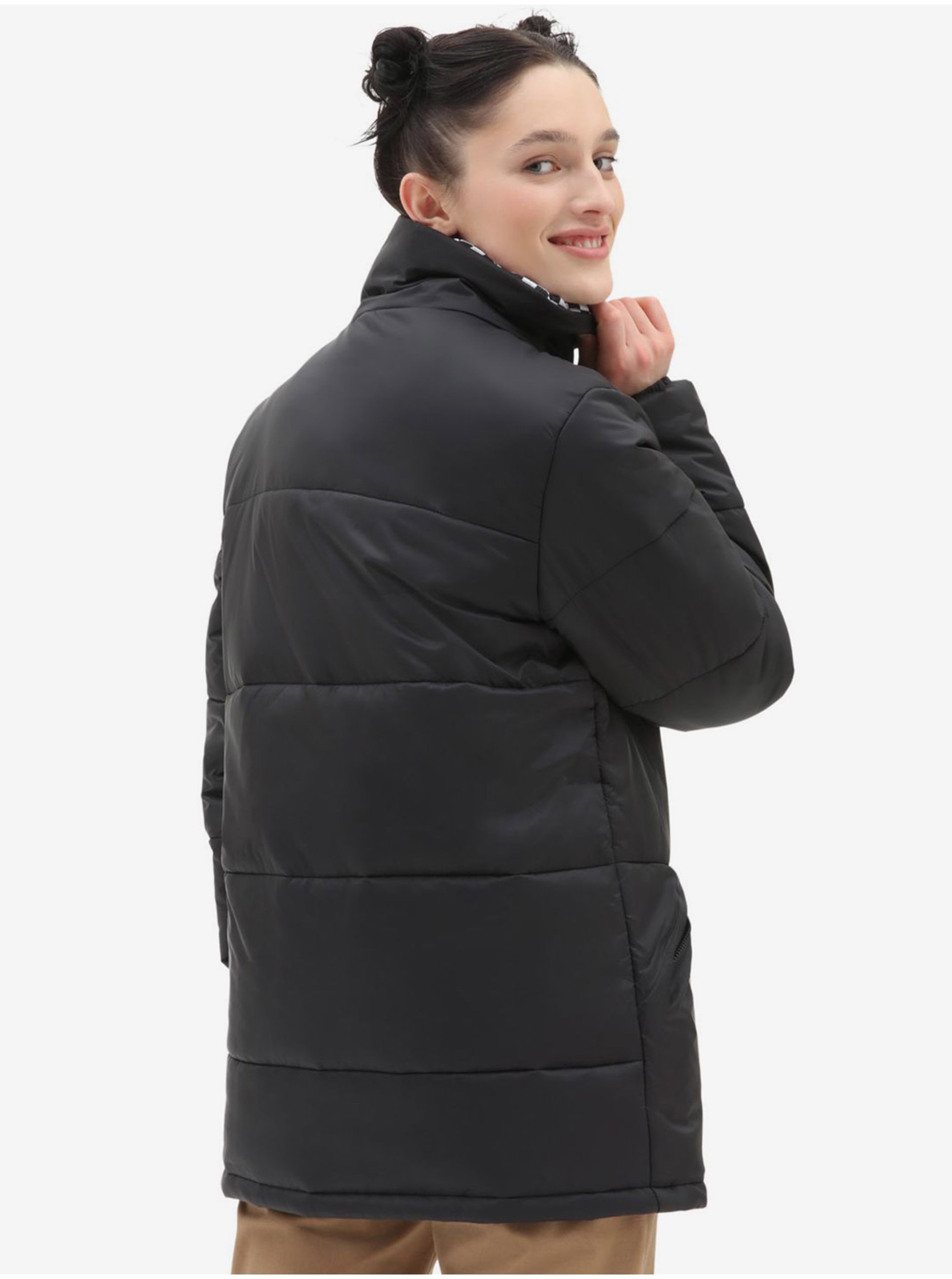 Geci de iarna pentru femei VANS - negru, alb