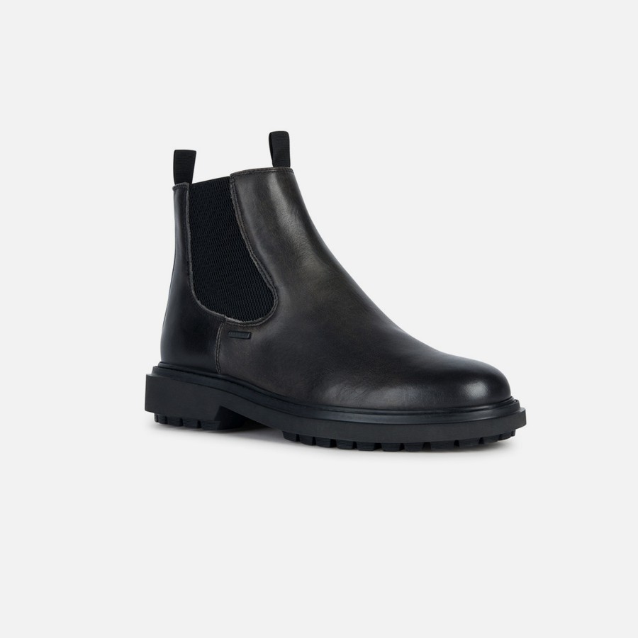 Black men&#039;s ankle boots Geox Faloria B Abx - Men