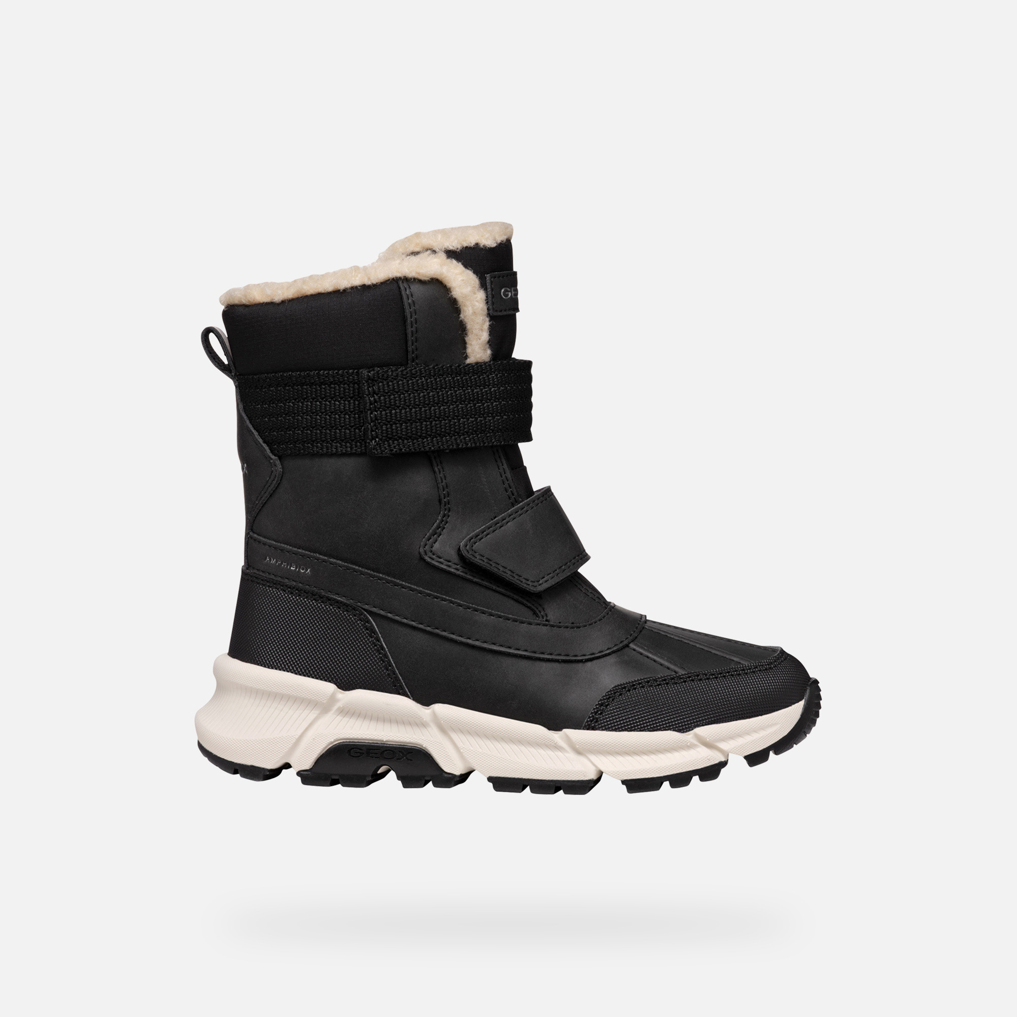 Black boys' ankle boots Geox Flexyper Plus - Boys