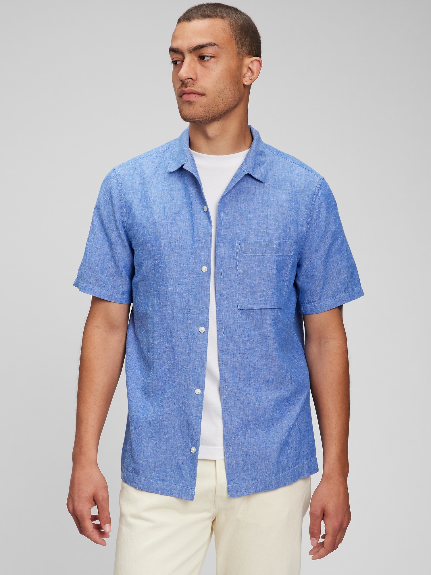 GAP Vacay Shirt Of Linen And Cotton - Men