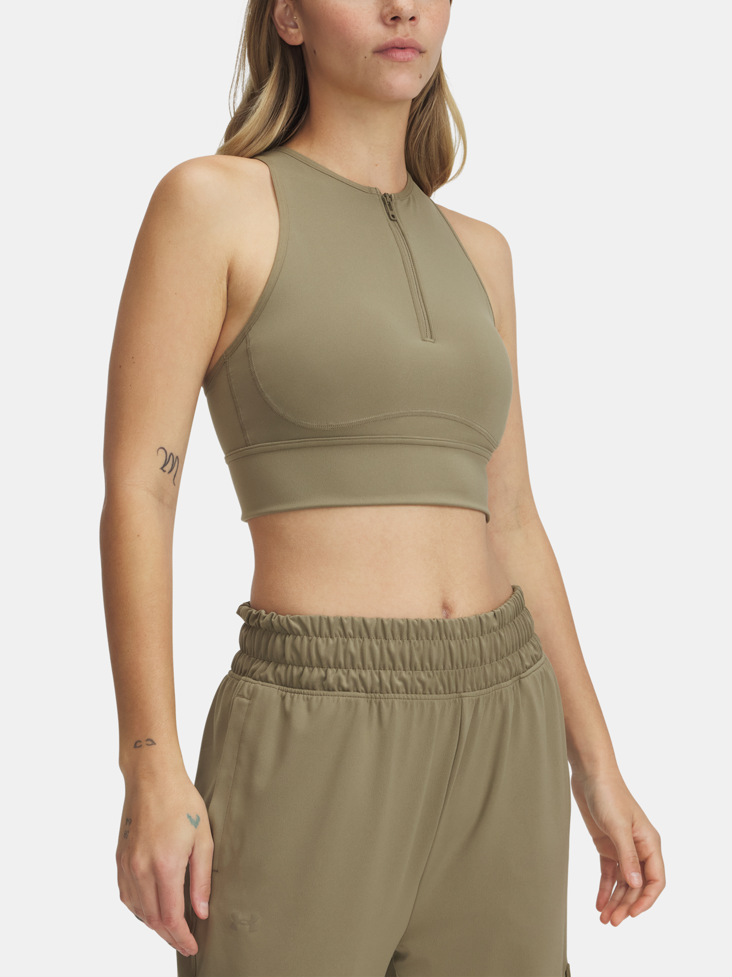 Womens Tank Top Under Armour Meridian Zip Tank - Womens
