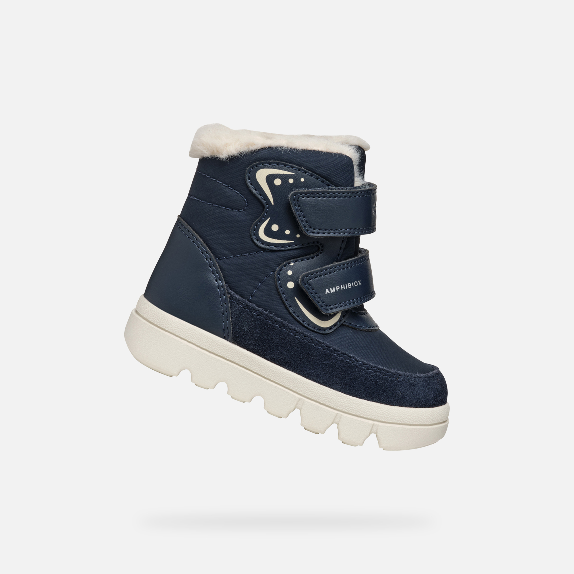 Dark Blue Girls' Winter Boots Geox Willaboo B A - Girls