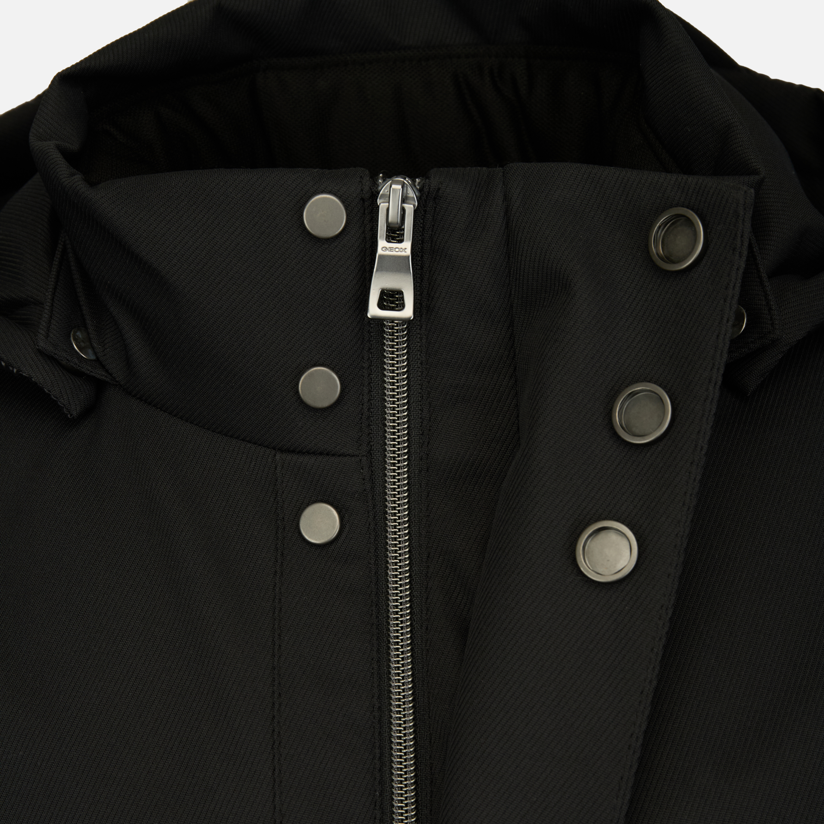 Parka neagră pentru bărbați Geox Aerantis