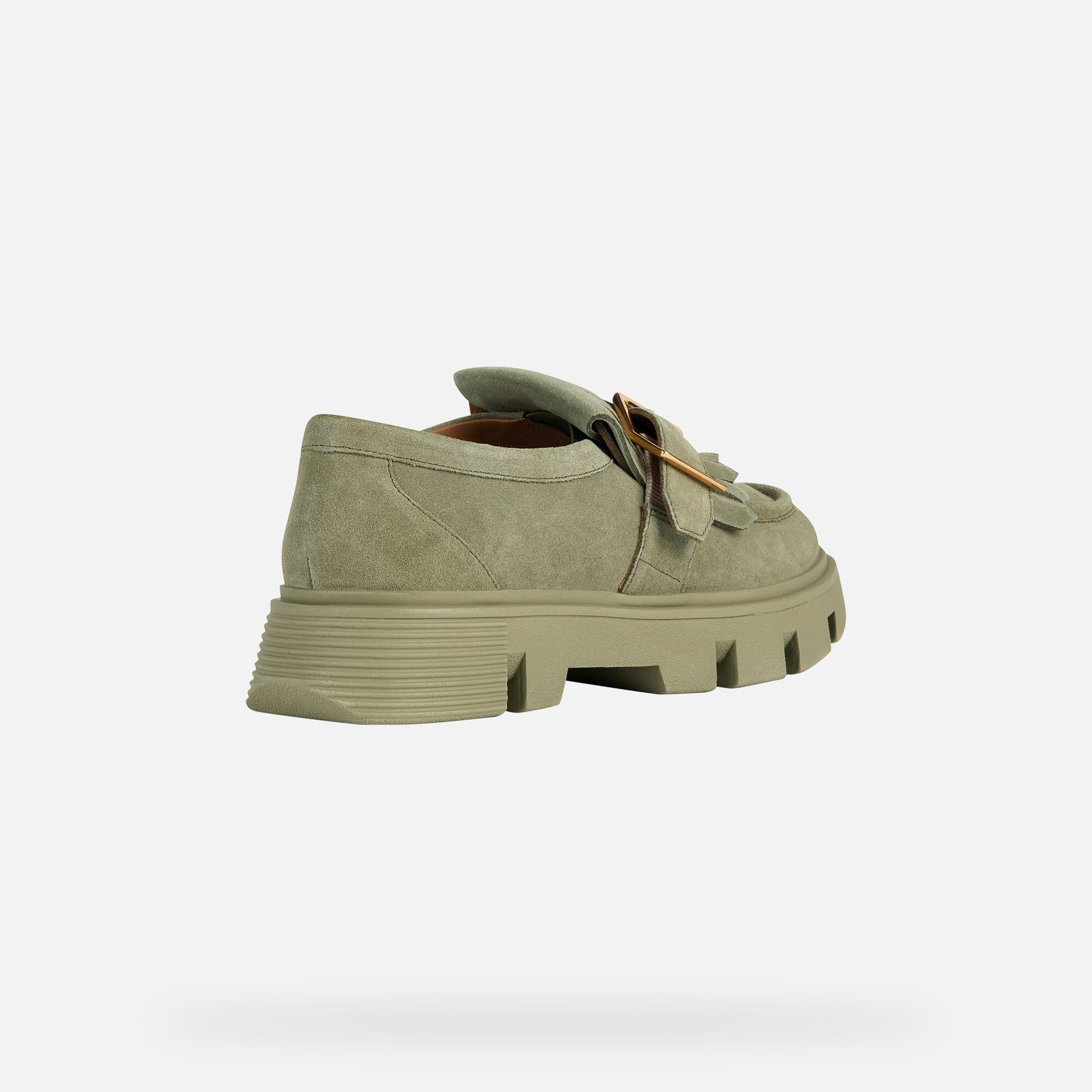 Light green women&#039;s moccasins Geox Vilde - Women&#039;s